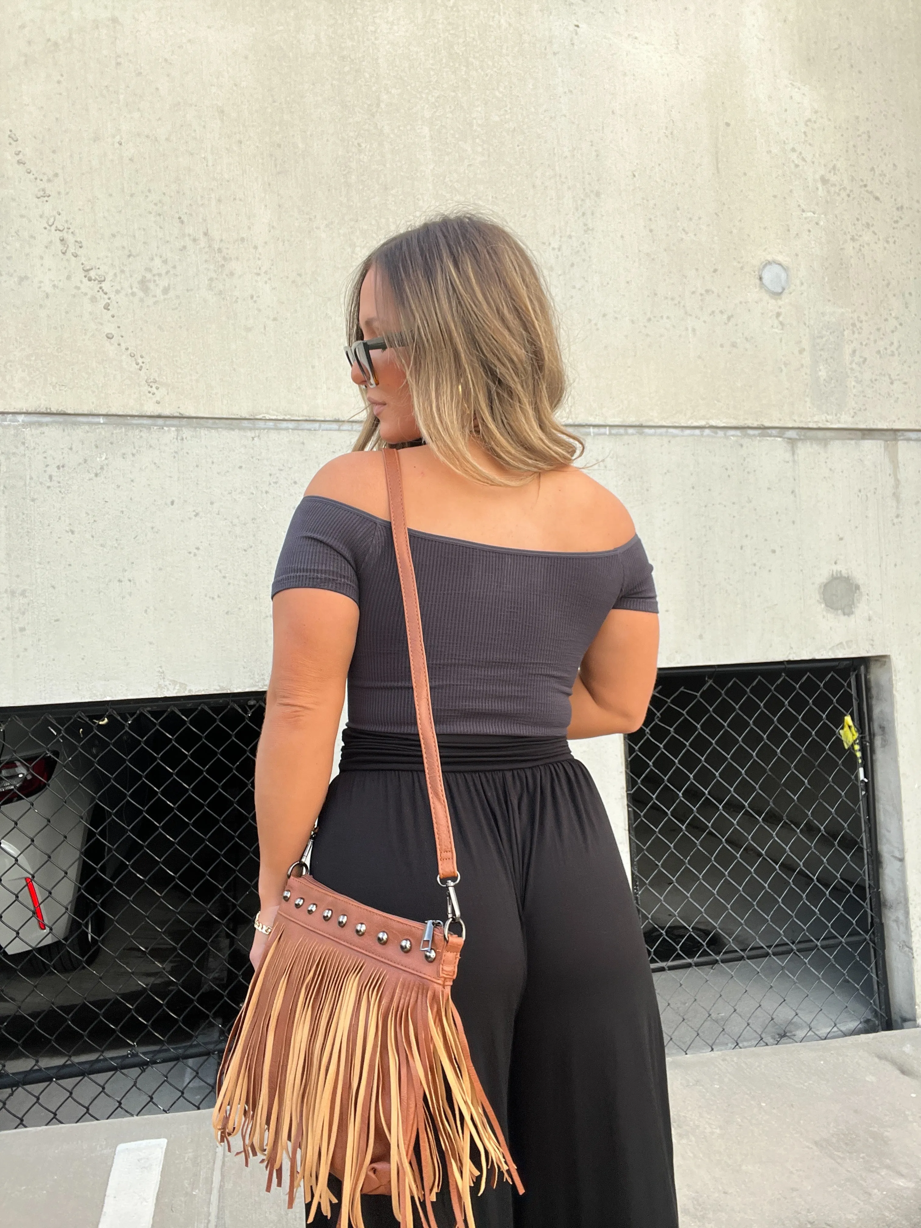 Off the Shoulder Basic Top Black sold by Chic by Ally B product image thumbnail 5