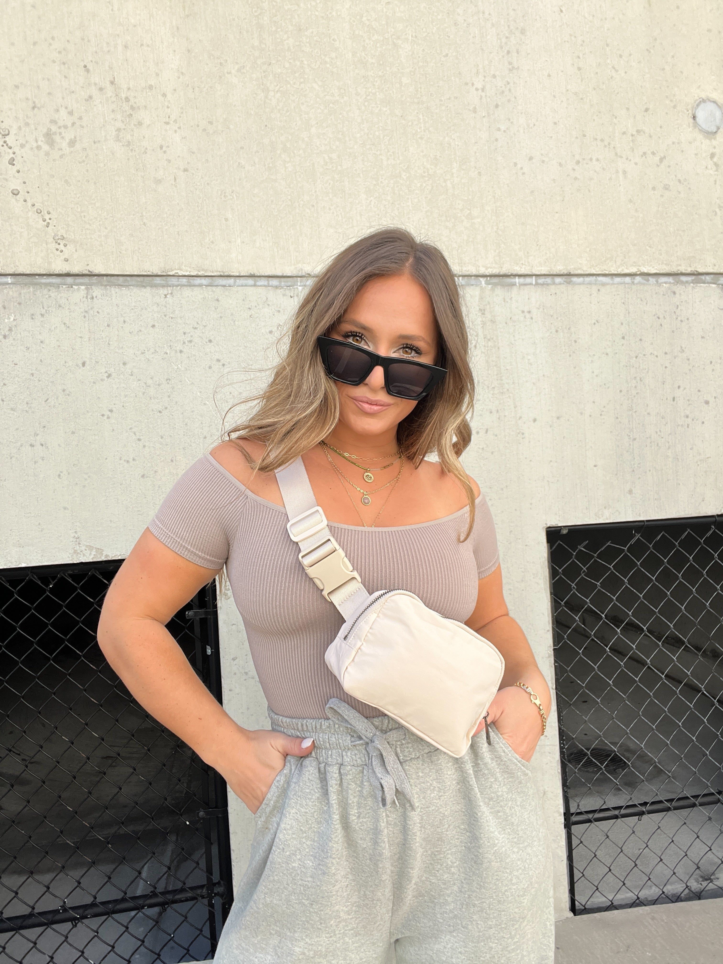 BEIGE BELT BAG sold by Chic by Ally B product image thumbnail 5