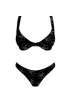 Julia Cheeky Bikini Bottoms Black/White sold by Chic by Ally B