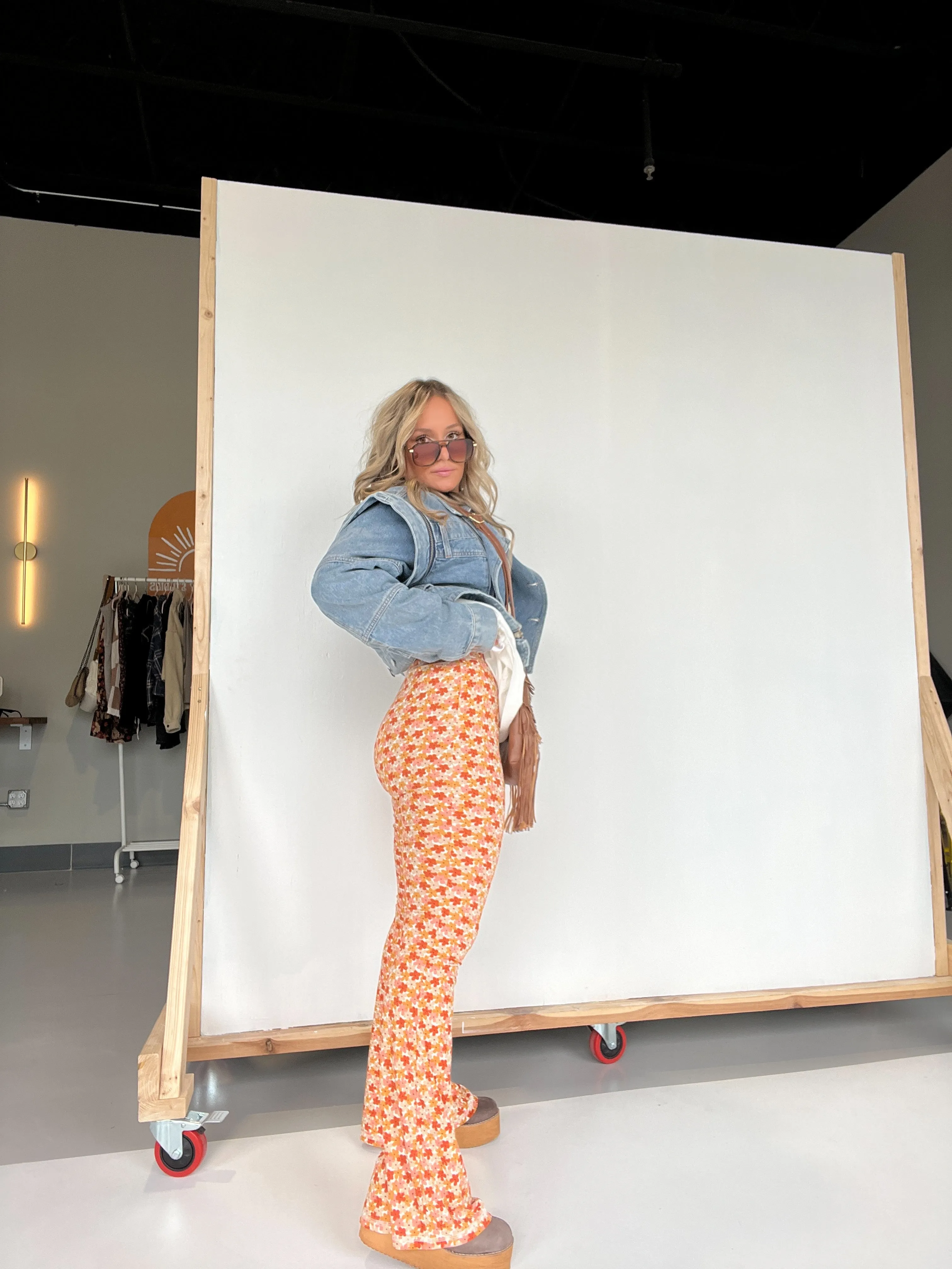 Desert Sun Flares Orange Multi sold by Chic by Ally B product image thumbnail 2