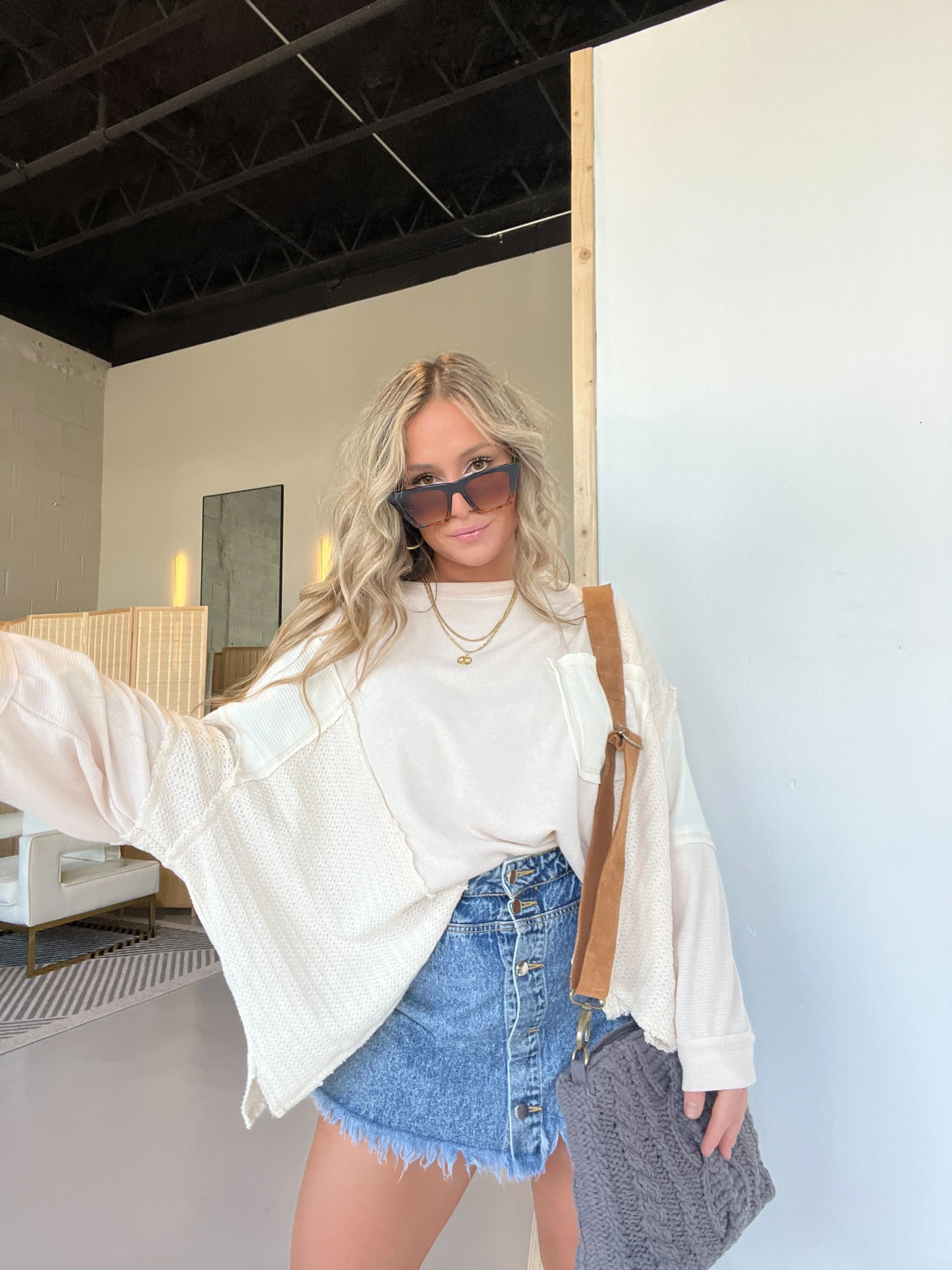 Way You Love Me Dolman Top Cream sold by Chic by Ally B product image thumbnail 4