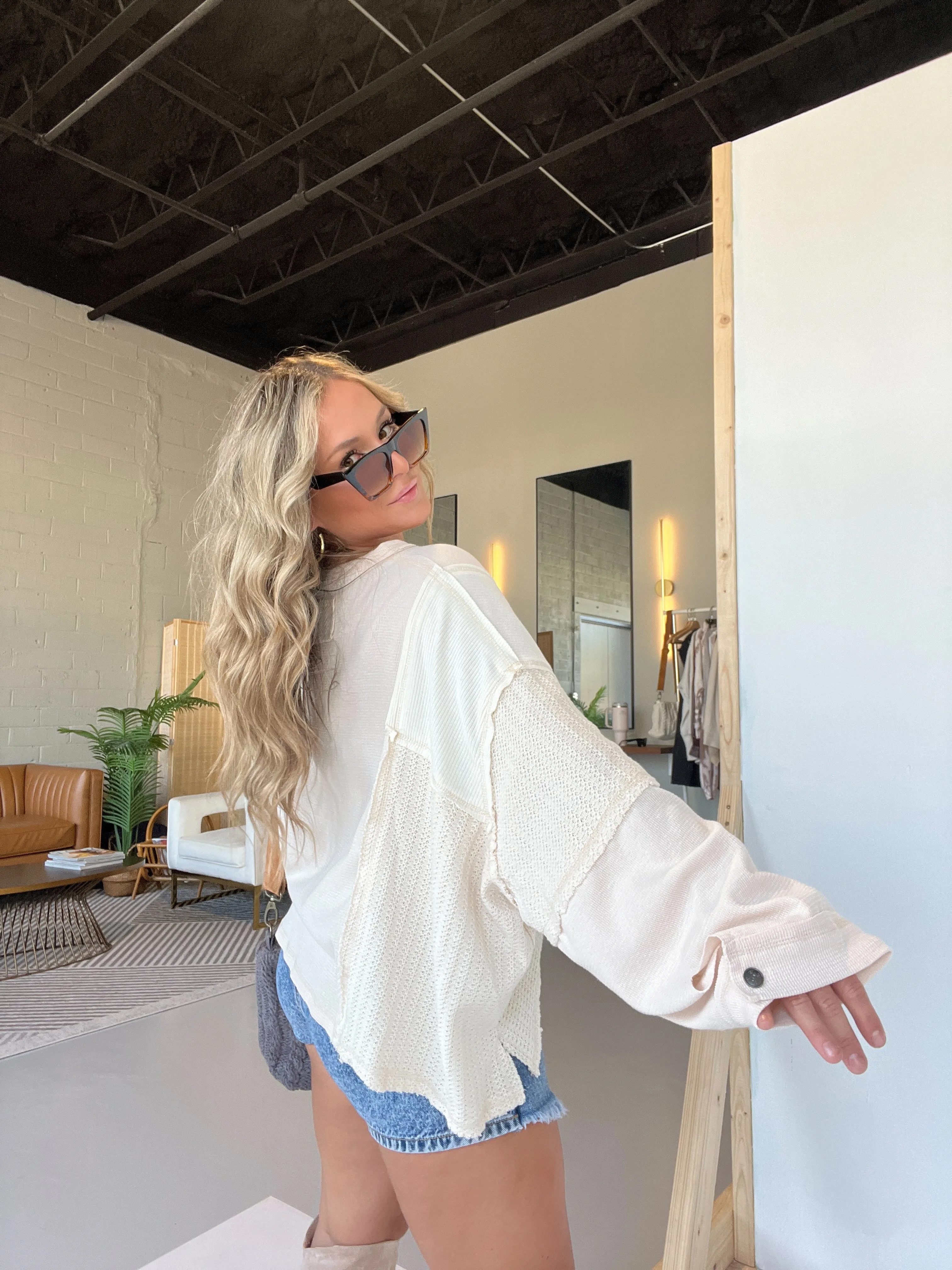 Way You Love Me Dolman Top Cream sold by Chic by Ally B product image thumbnail 5