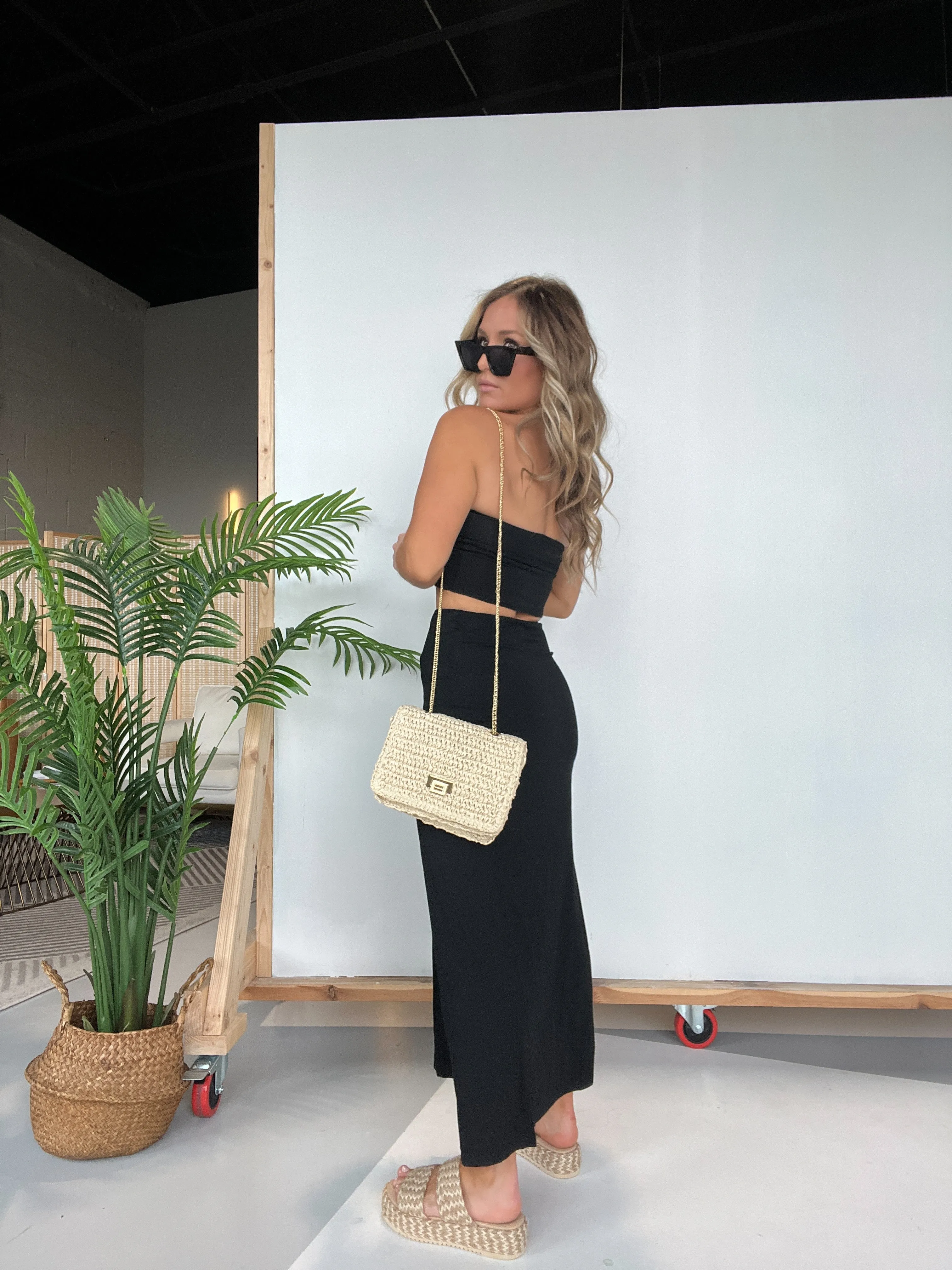 Meet Me at Midnight Skirt Set Black sold by Chic by Ally B product image thumbnail 4