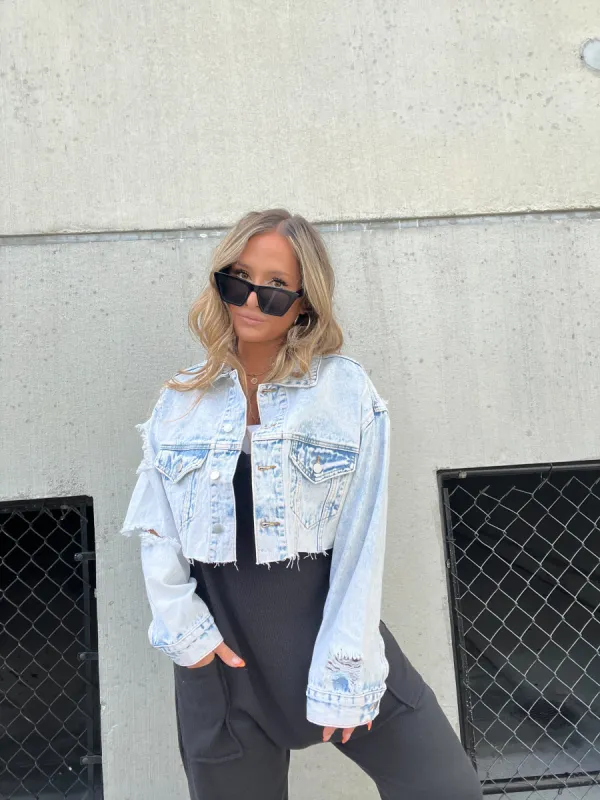 Floral Fields Denim Jacket sold by Chic by Ally B