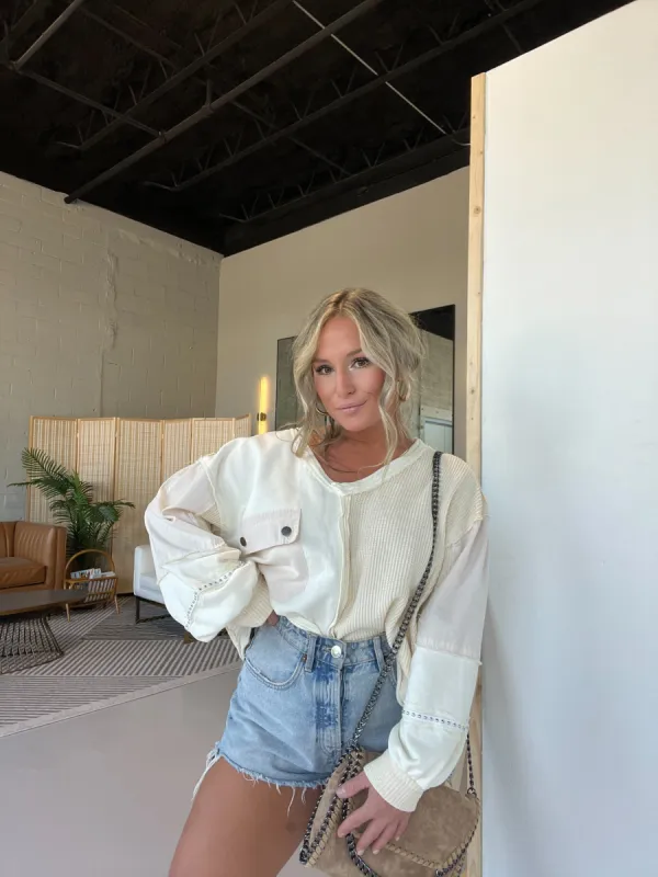 Never Better Waffle Top Cream sold by Chic by Ally B