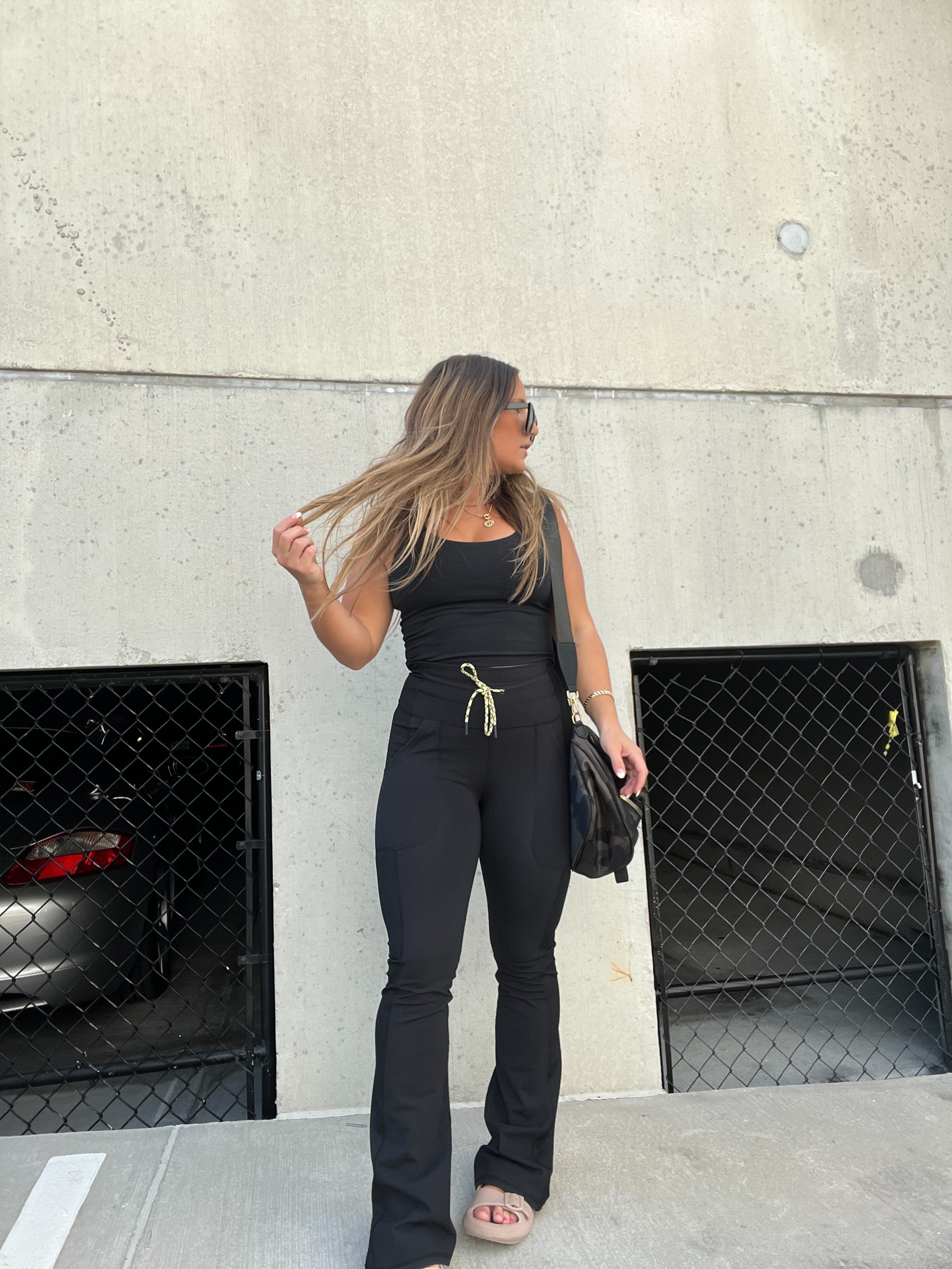 TIED DOWN FLARE LEGGINGS sold by Chic by Ally B