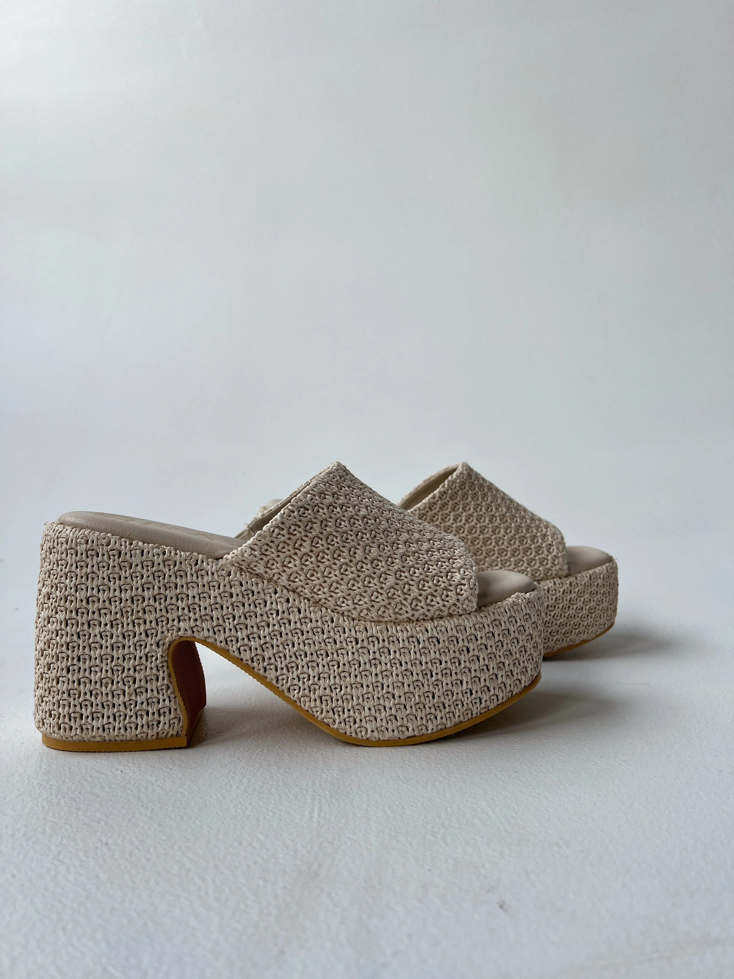 Como Textured Wedges Ivory sold by Chic by Ally B product image thumbnail 2