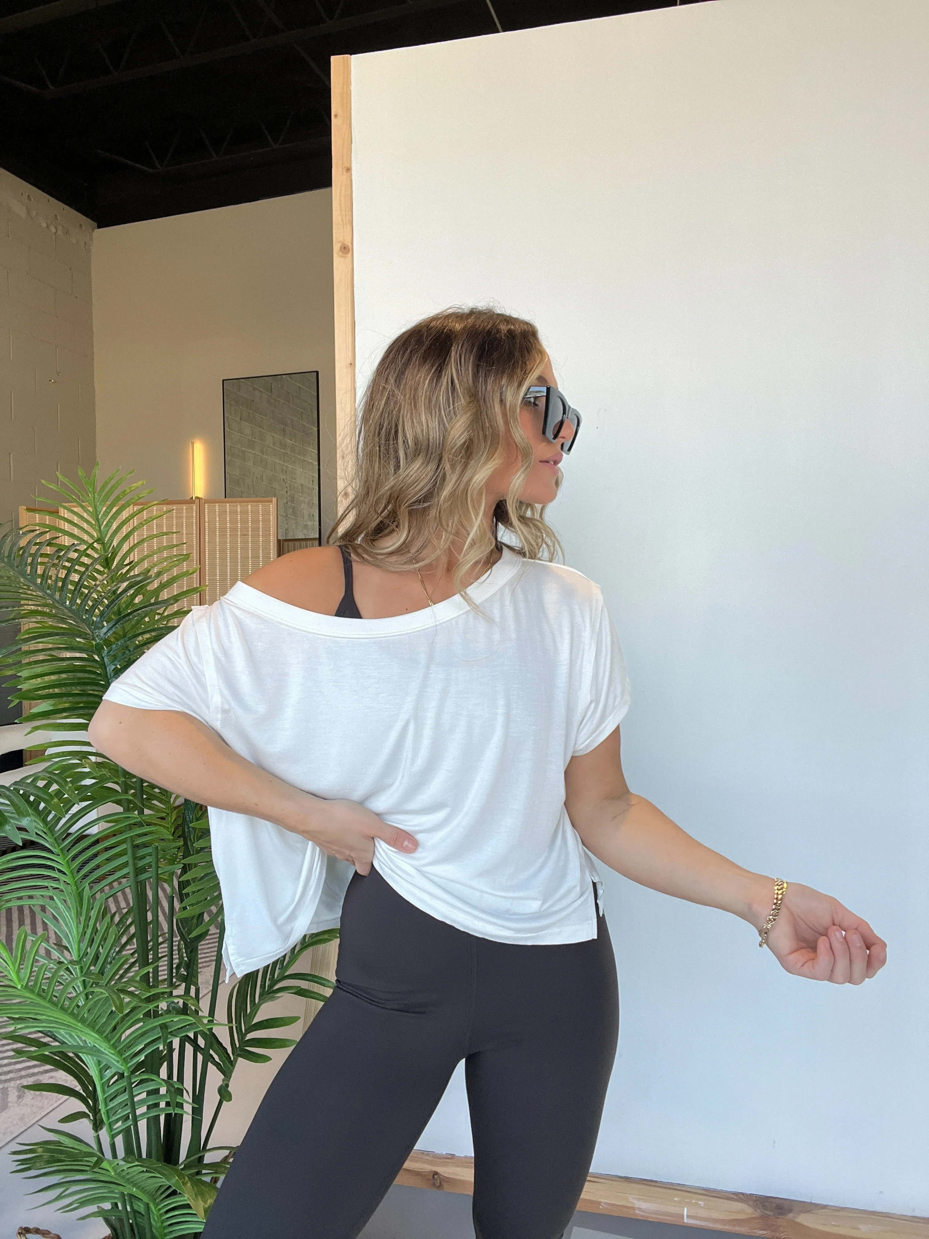 Lenox Off the Shoulder Top White sold by Chic by Ally B product image thumbnail 5