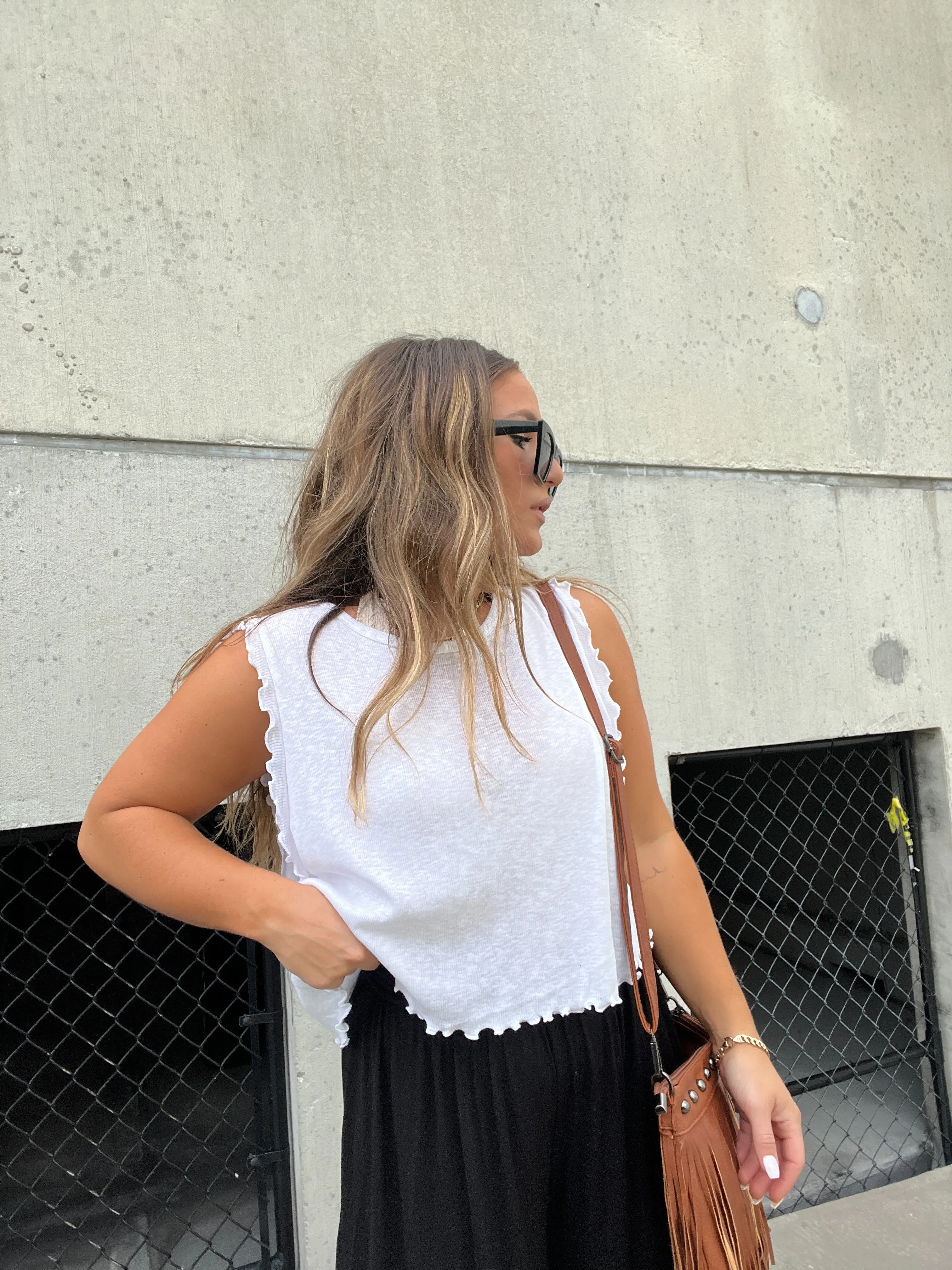 Girly Pop Crop Top White sold by Chic by Ally B