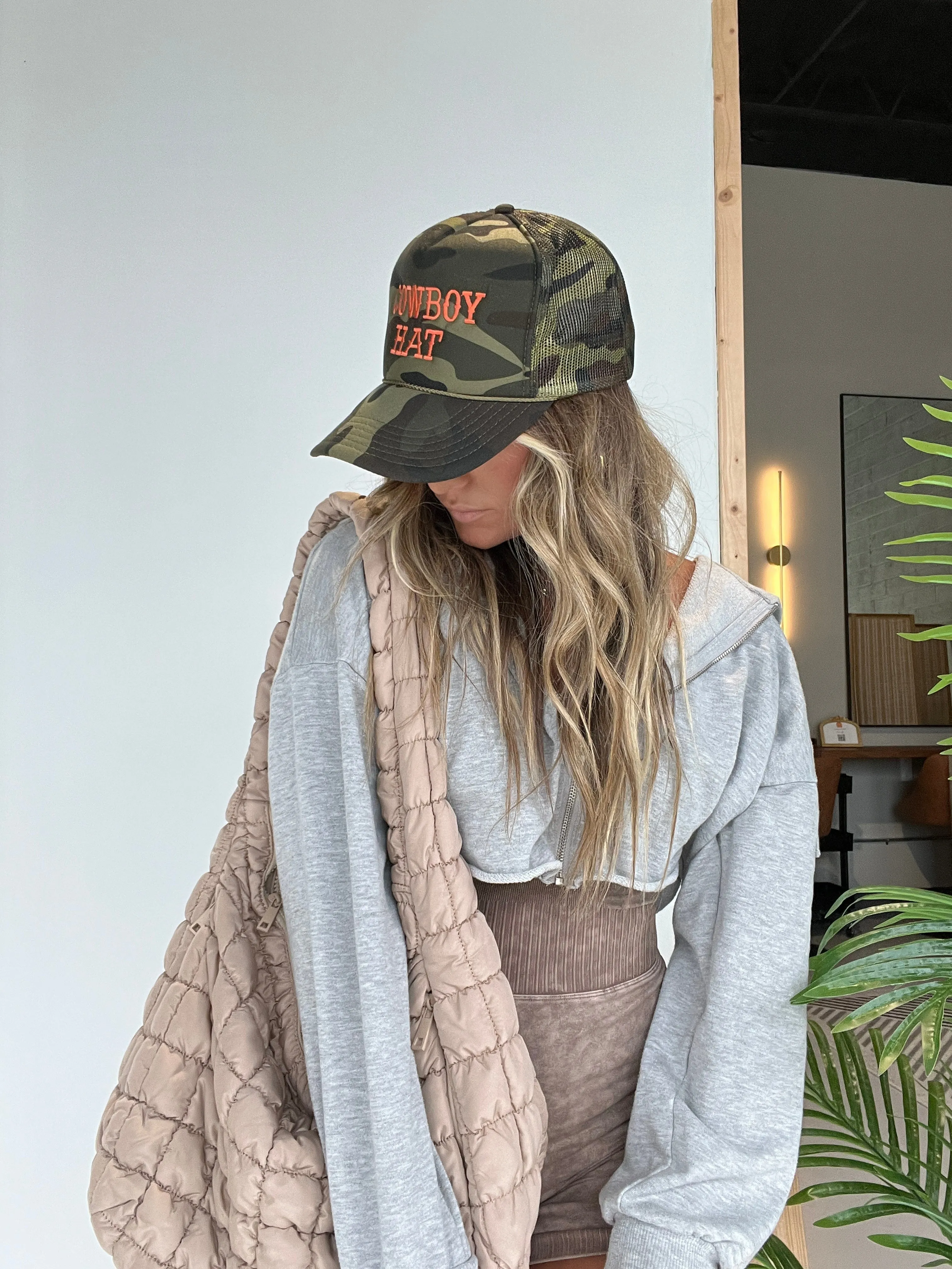 Cowboy Camo Trucker Hat sold by Chic by Ally B product image thumbnail 3