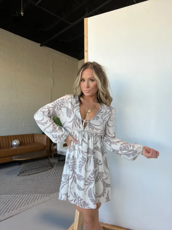 Florence Floral Mini Dress Ivory sold by Chic by Ally B