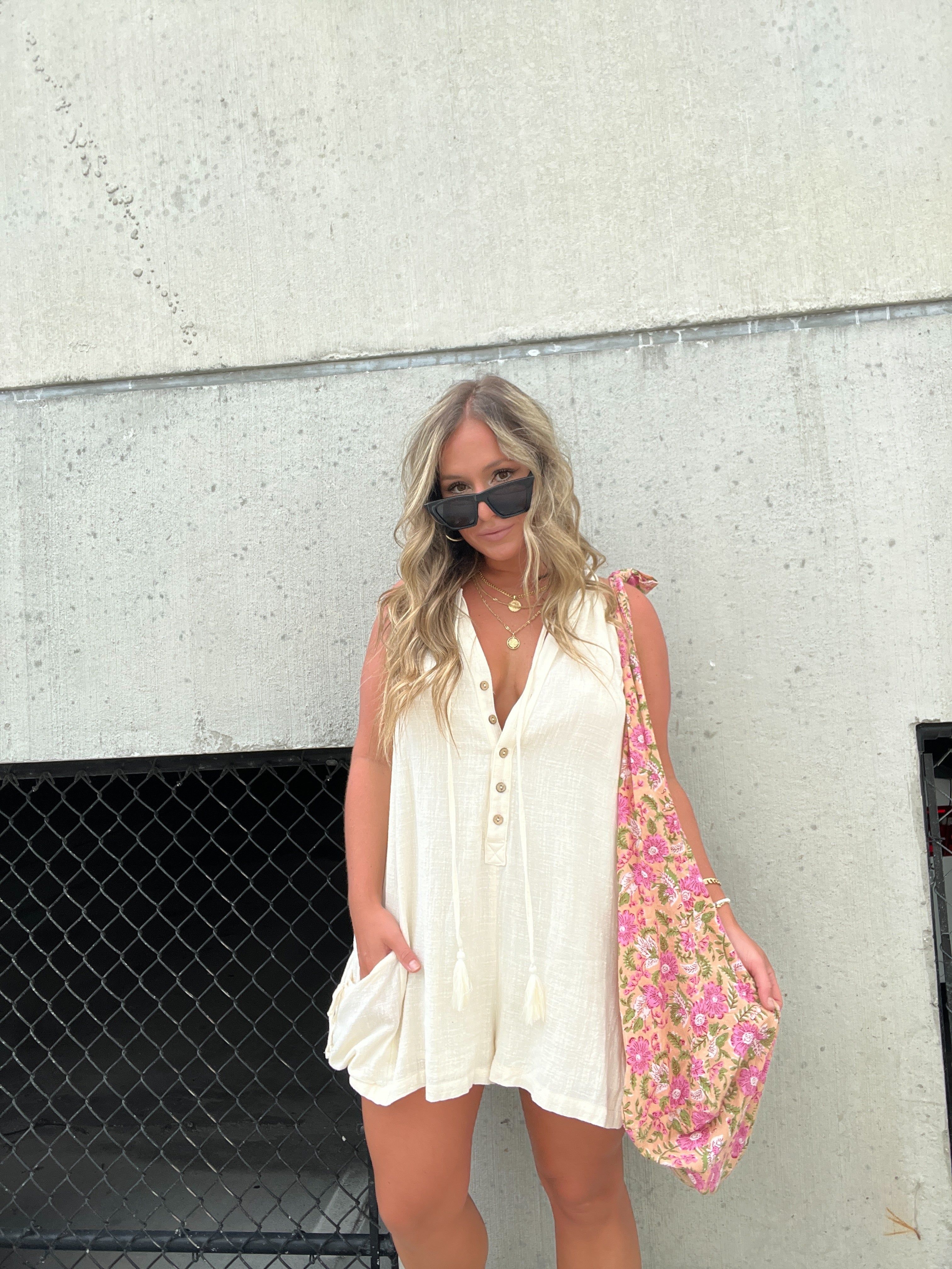 Always At Ease Romper Cream sold by Chic by Ally B product image thumbnail 7