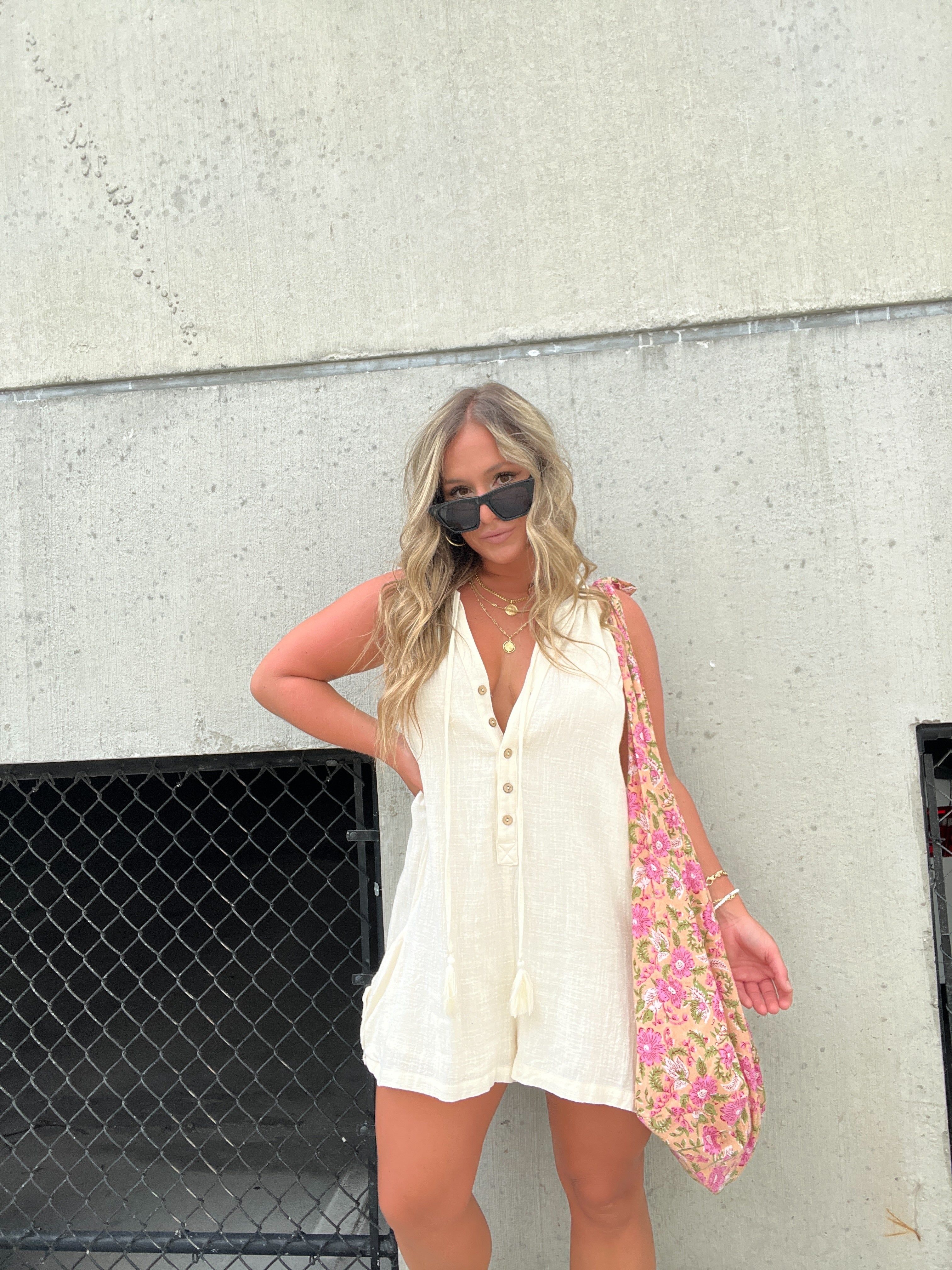 Always At Ease Romper Cream sold by Chic by Ally B product image thumbnail 13