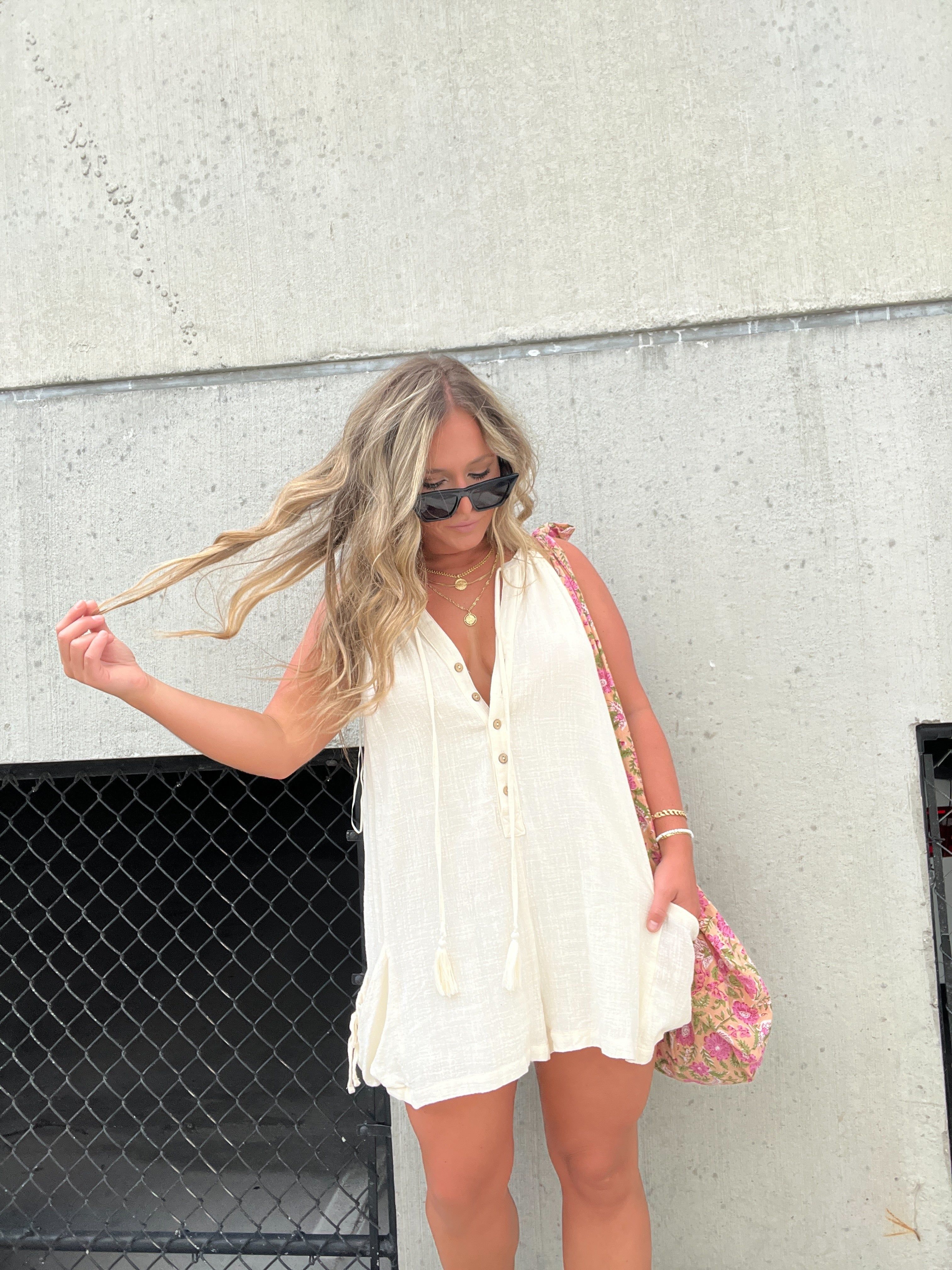 Always At Ease Romper Cream sold by Chic by Ally B product image thumbnail 9