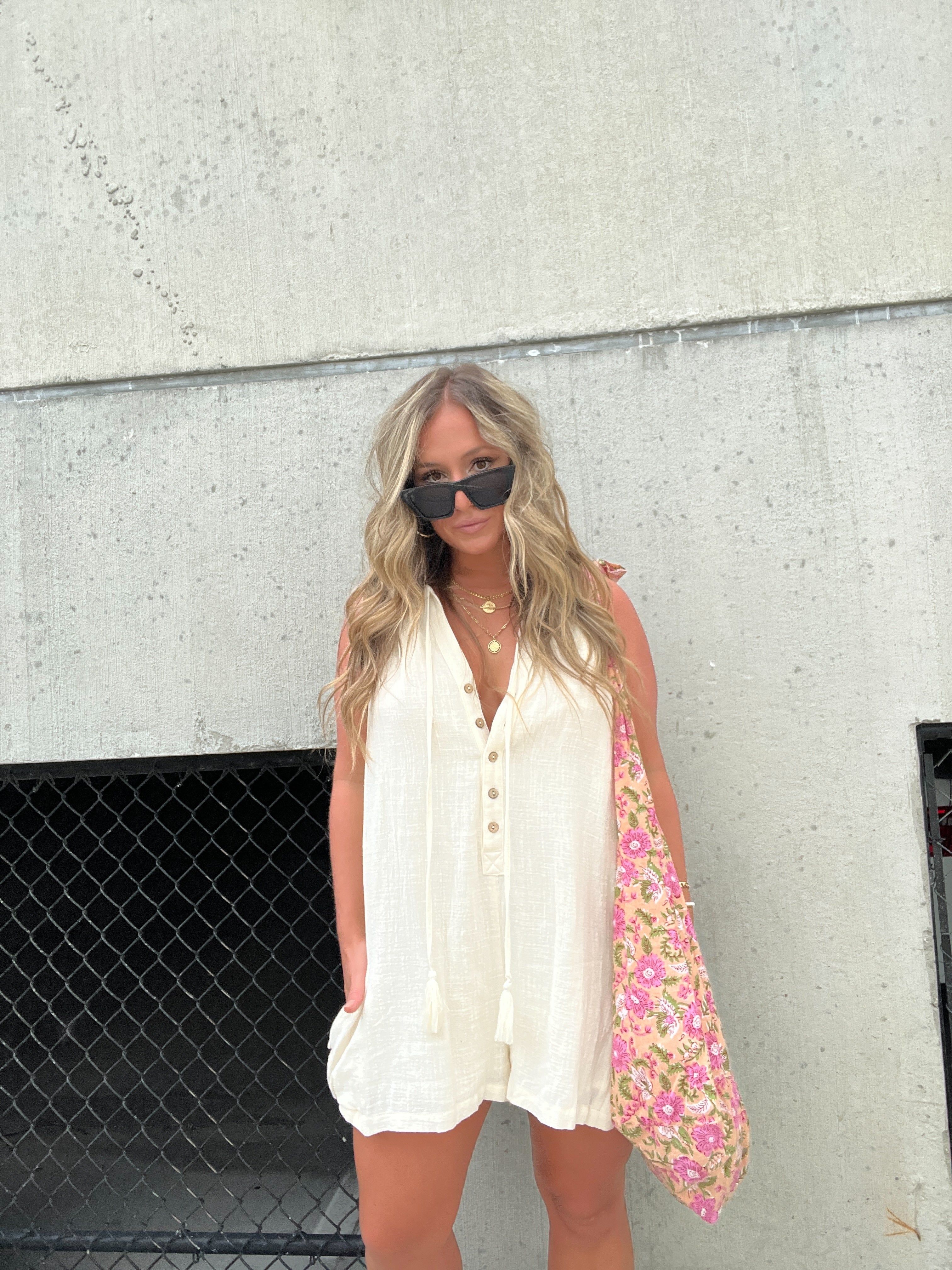 Always At Ease Romper Cream sold by Chic by Ally B product image thumbnail 8