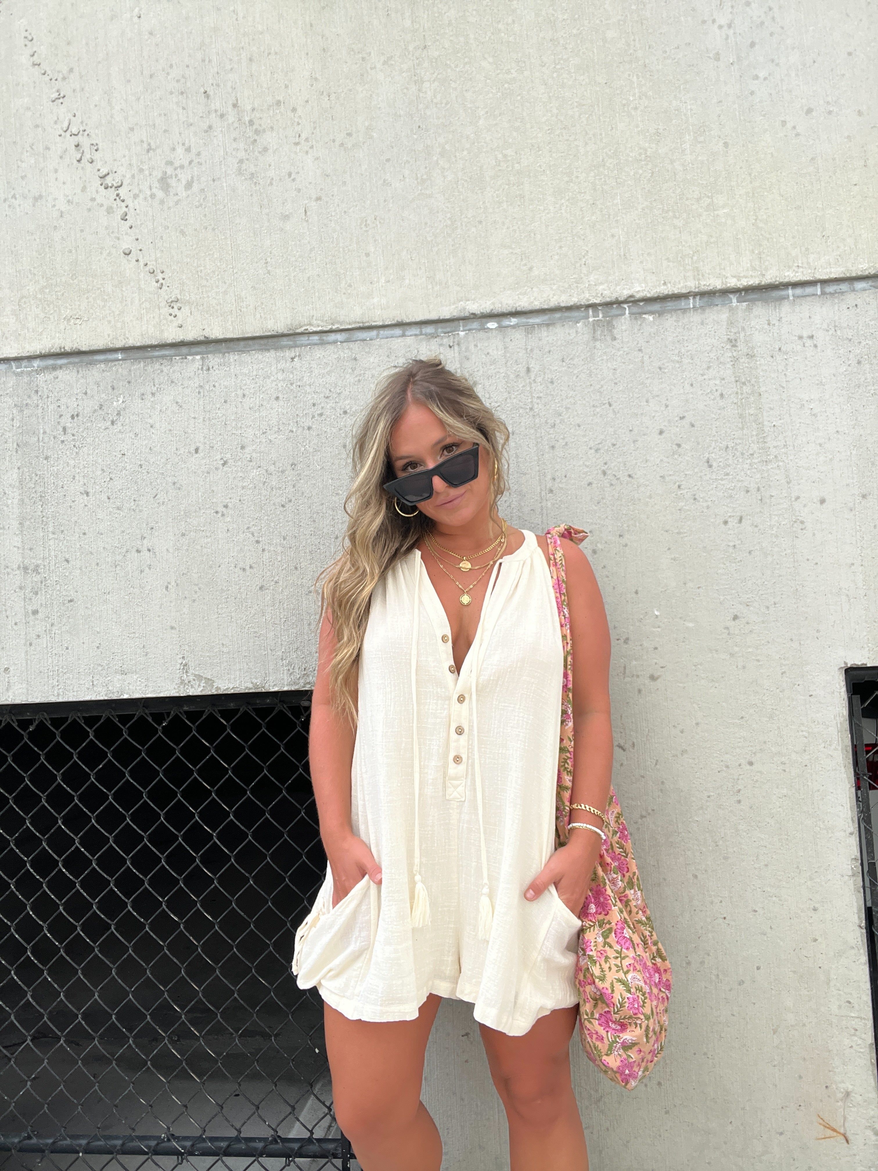 Always At Ease Romper Cream sold by Chic by Ally B product image thumbnail 15