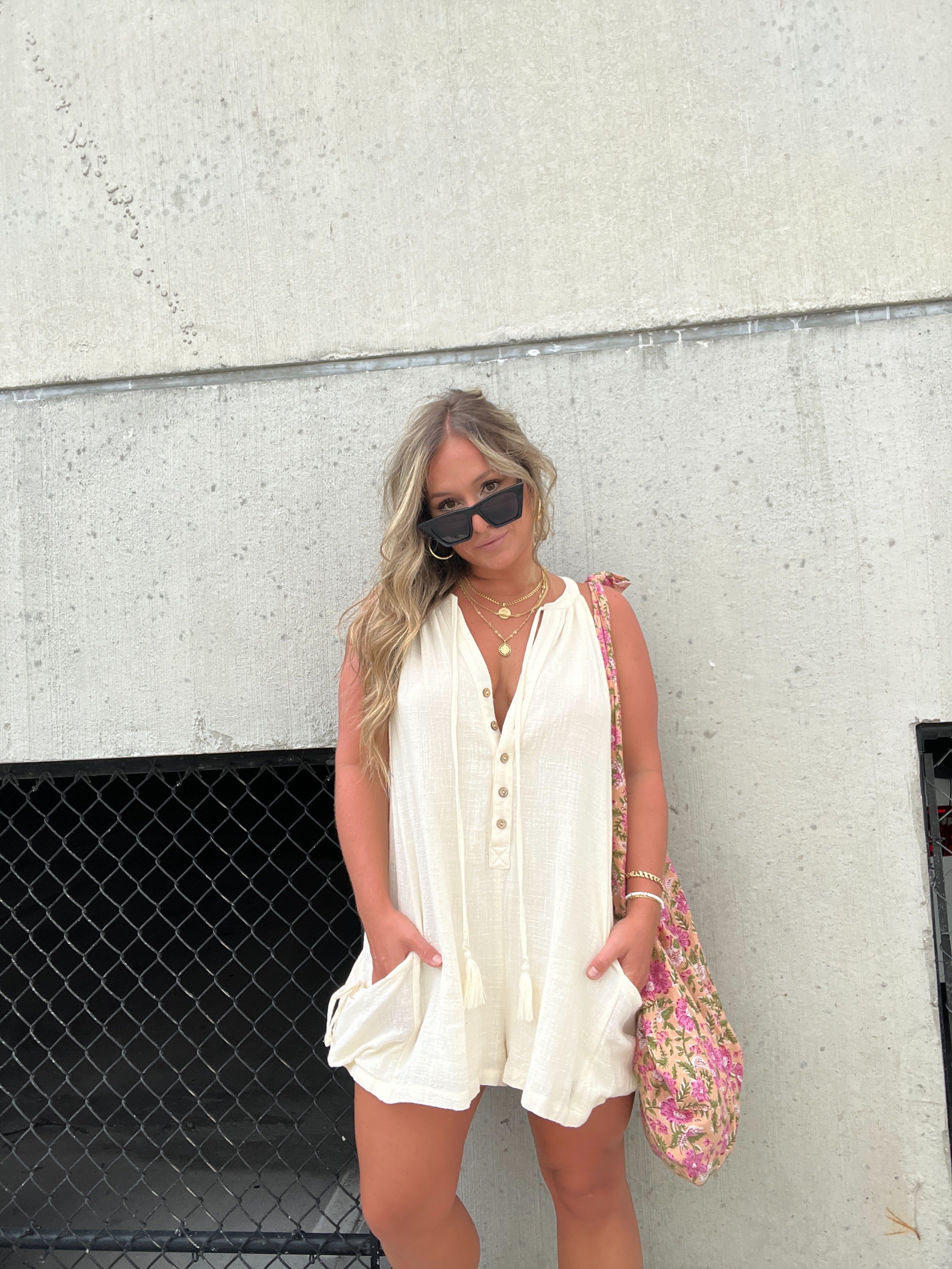 Always At Ease Romper Cream sold by Chic by Ally B product image thumbnail 14