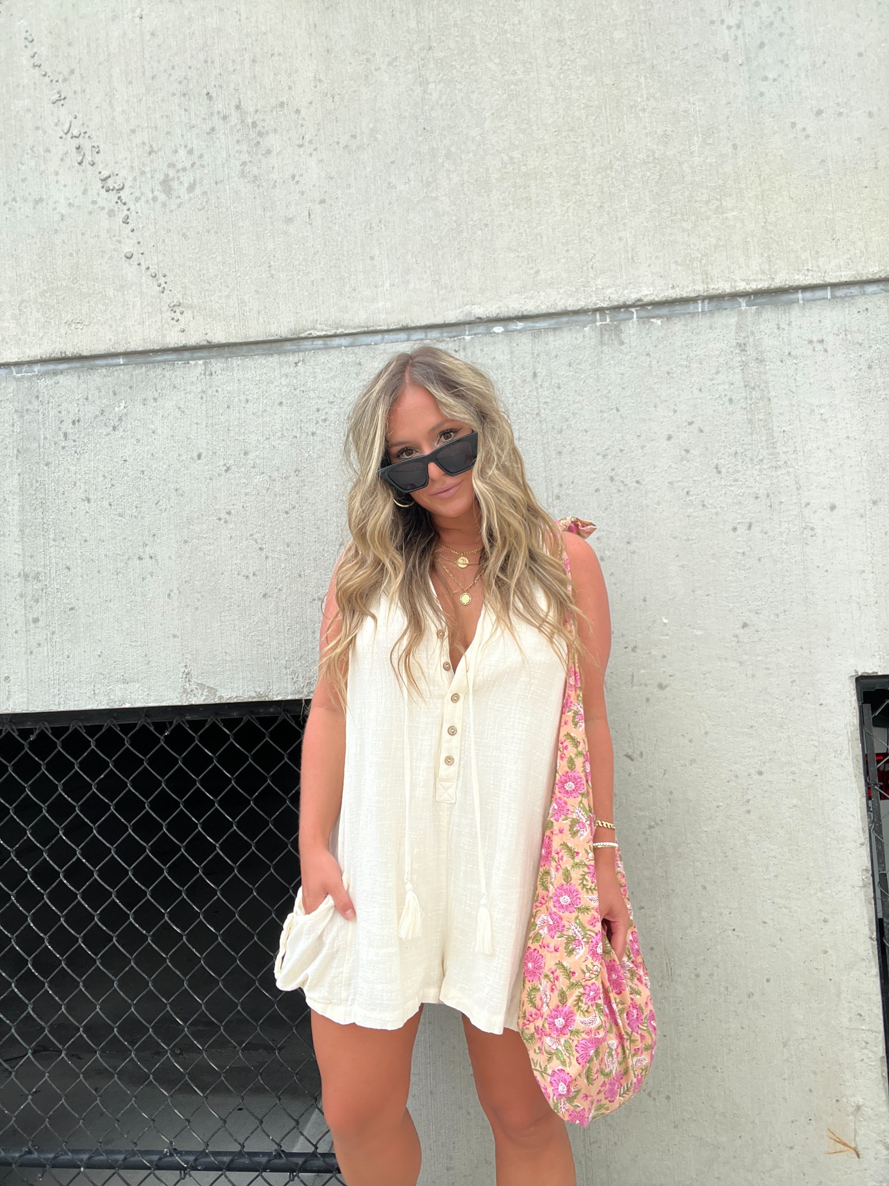 Always At Ease Romper Cream sold by Chic by Ally B product image thumbnail 10