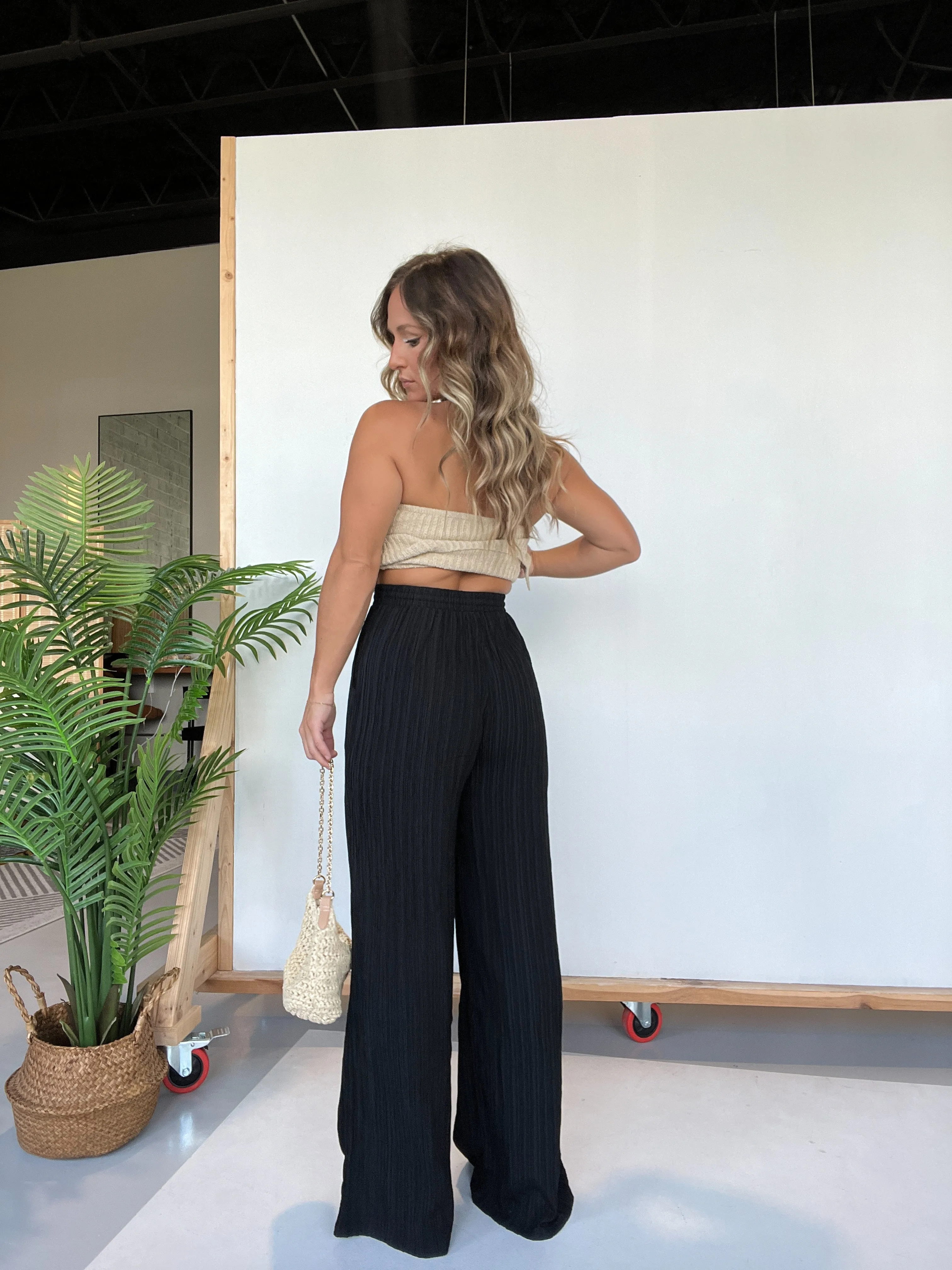 Impress Me Textured Pants Black sold by Chic by Ally B product image thumbnail 3