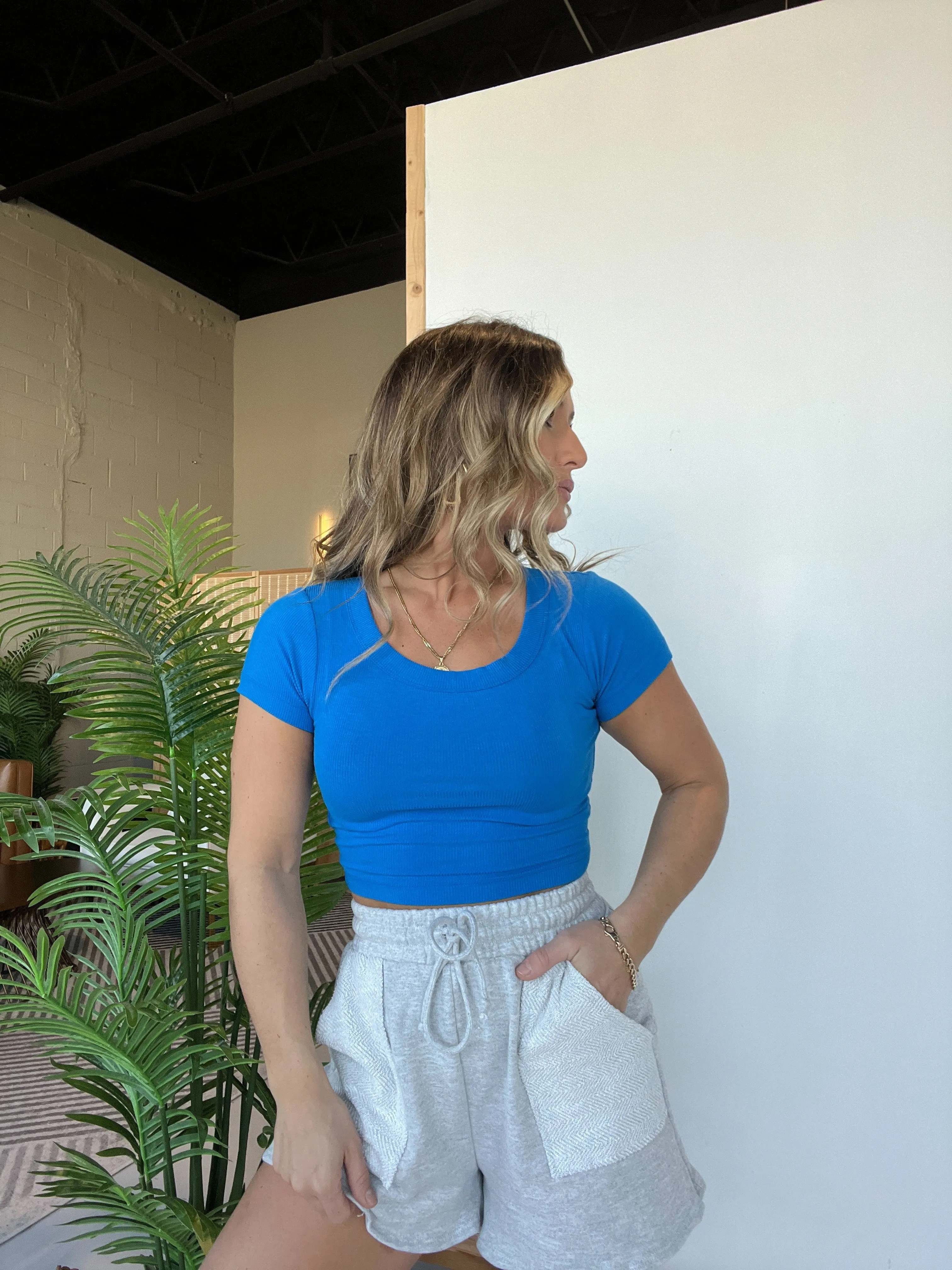 Decker Scoop Tee Ocean Blue sold by Chic by Ally B product image thumbnail 3