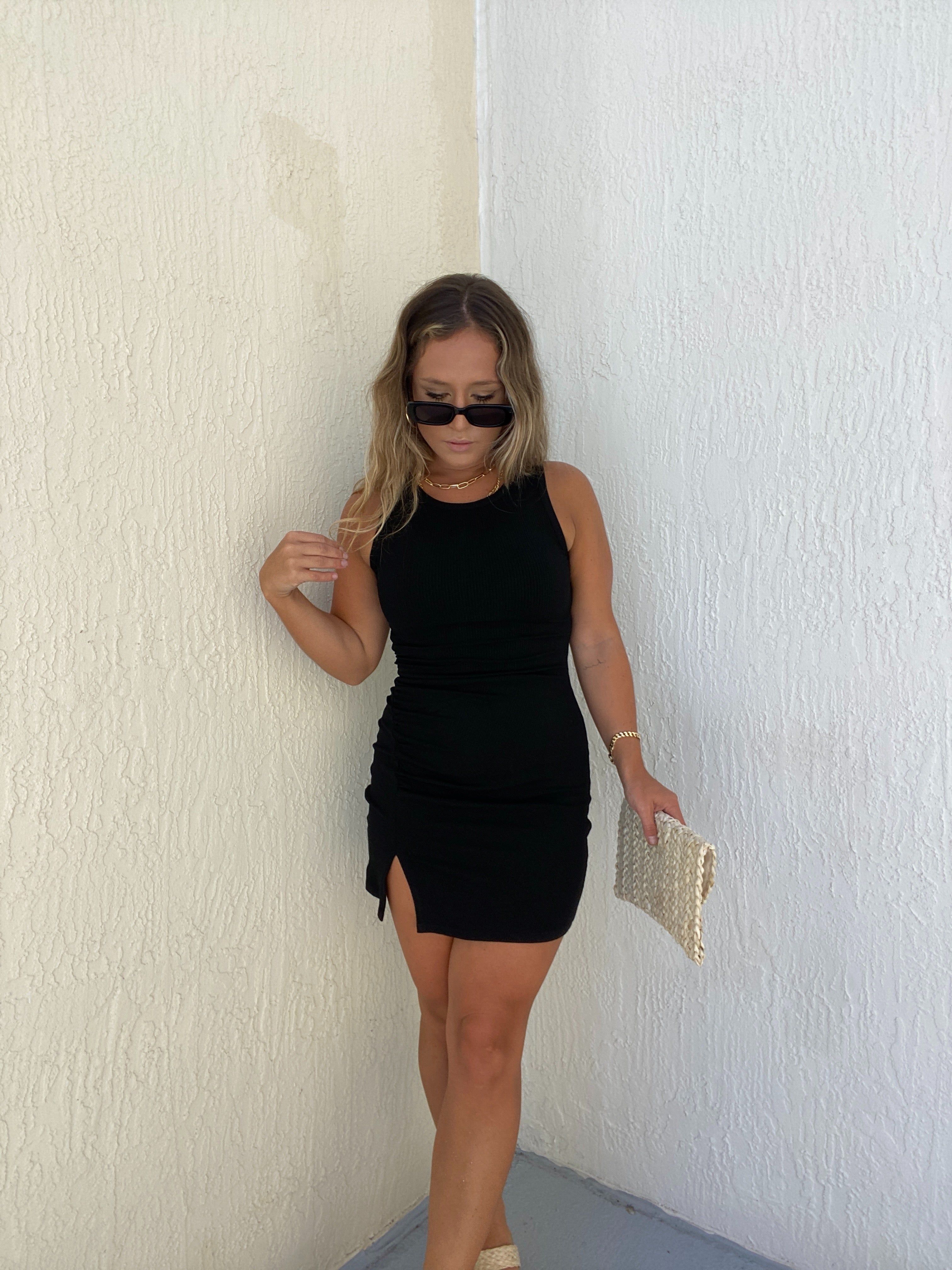 THE PERFECT BLACK MINI DRESS sold by Chic by Ally B product image thumbnail 4