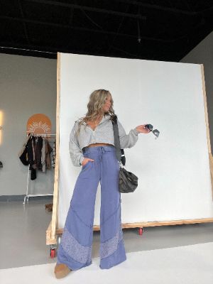 Good Karma Boho Pants Denim sold by Chic by Ally B