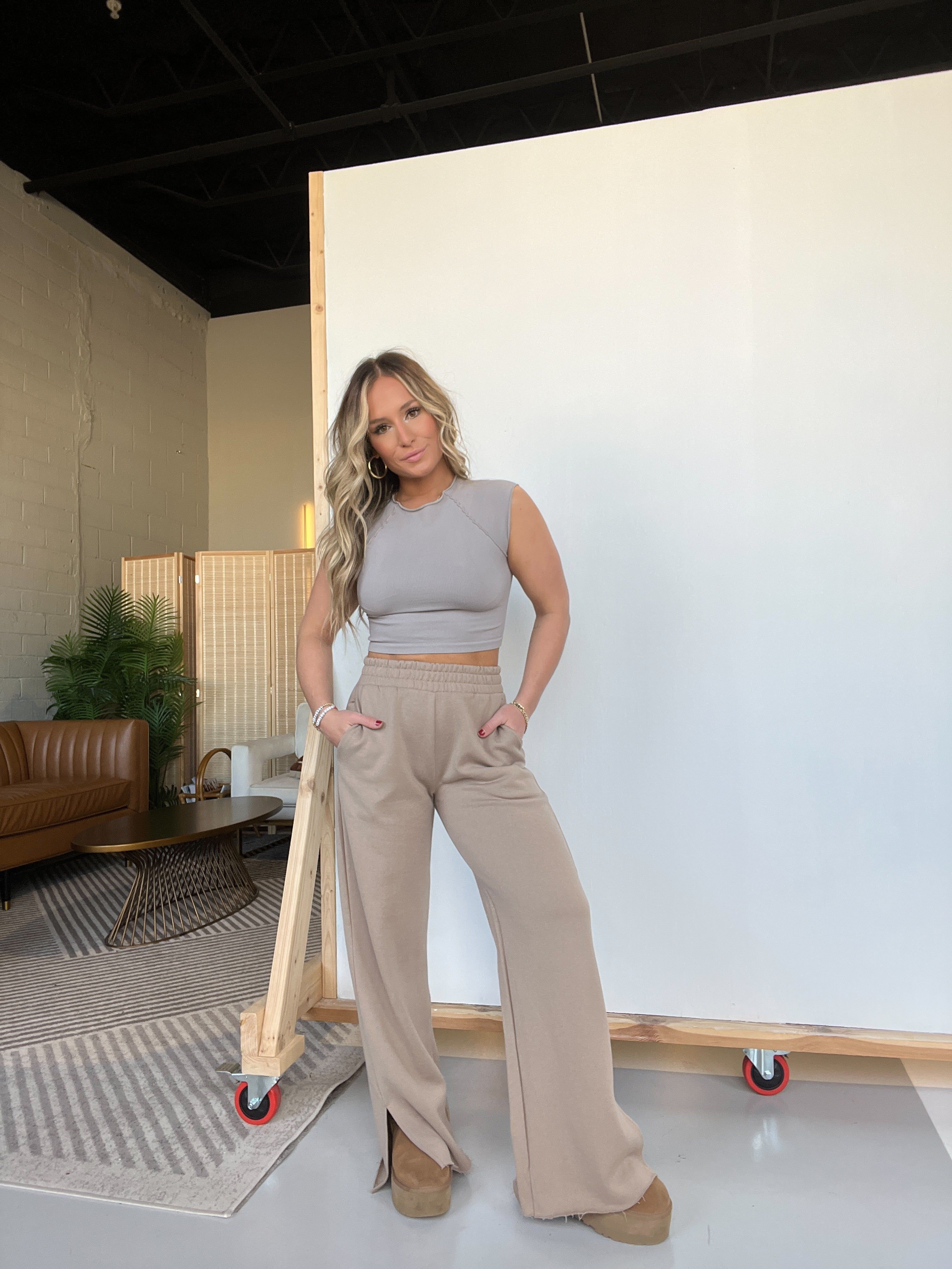 Market Trip Lounge Pants Sand sold by Chic by Ally B