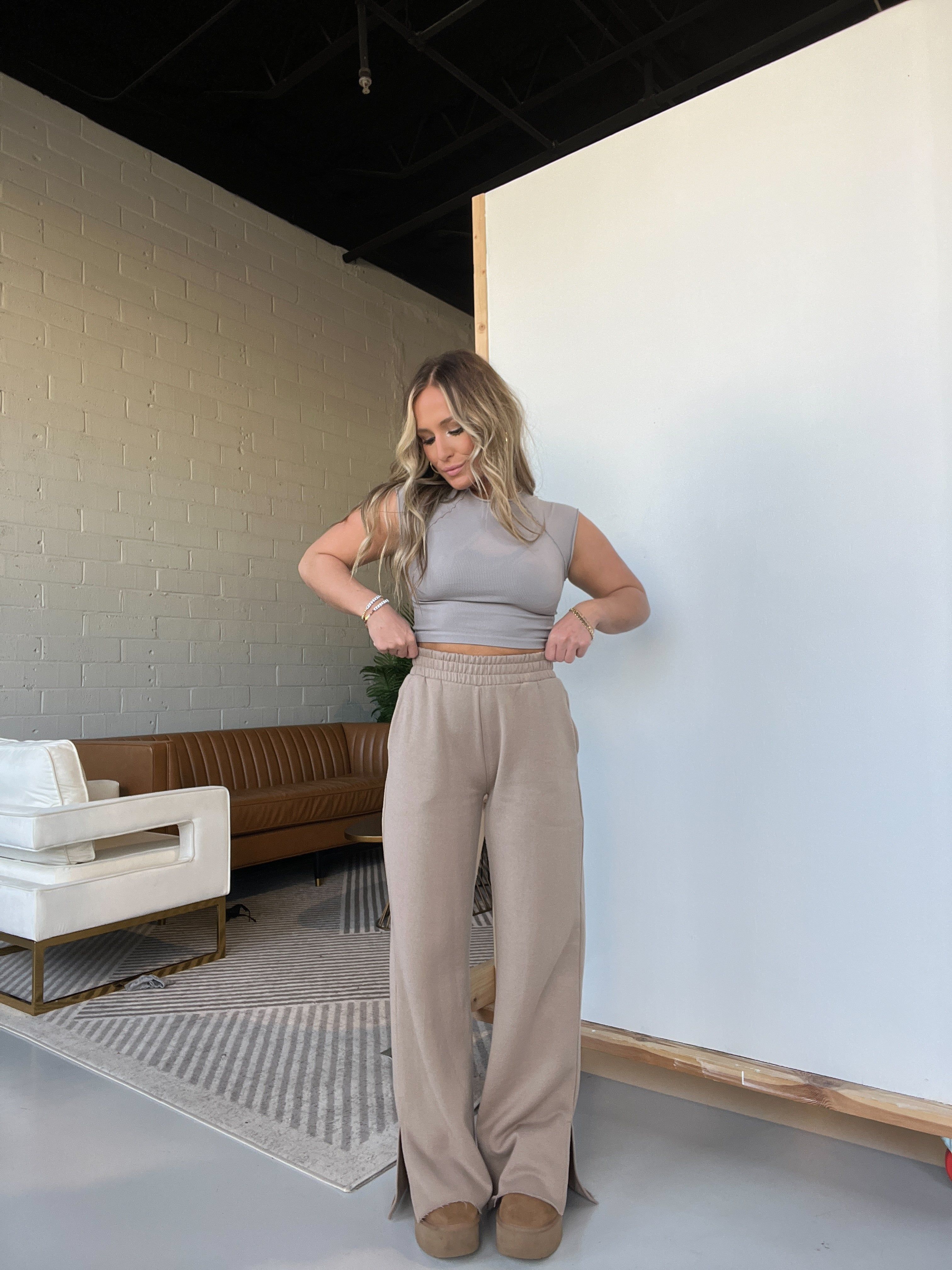 Market Trip Lounge Pants Sand sold by Chic by Ally B product image thumbnail 4
