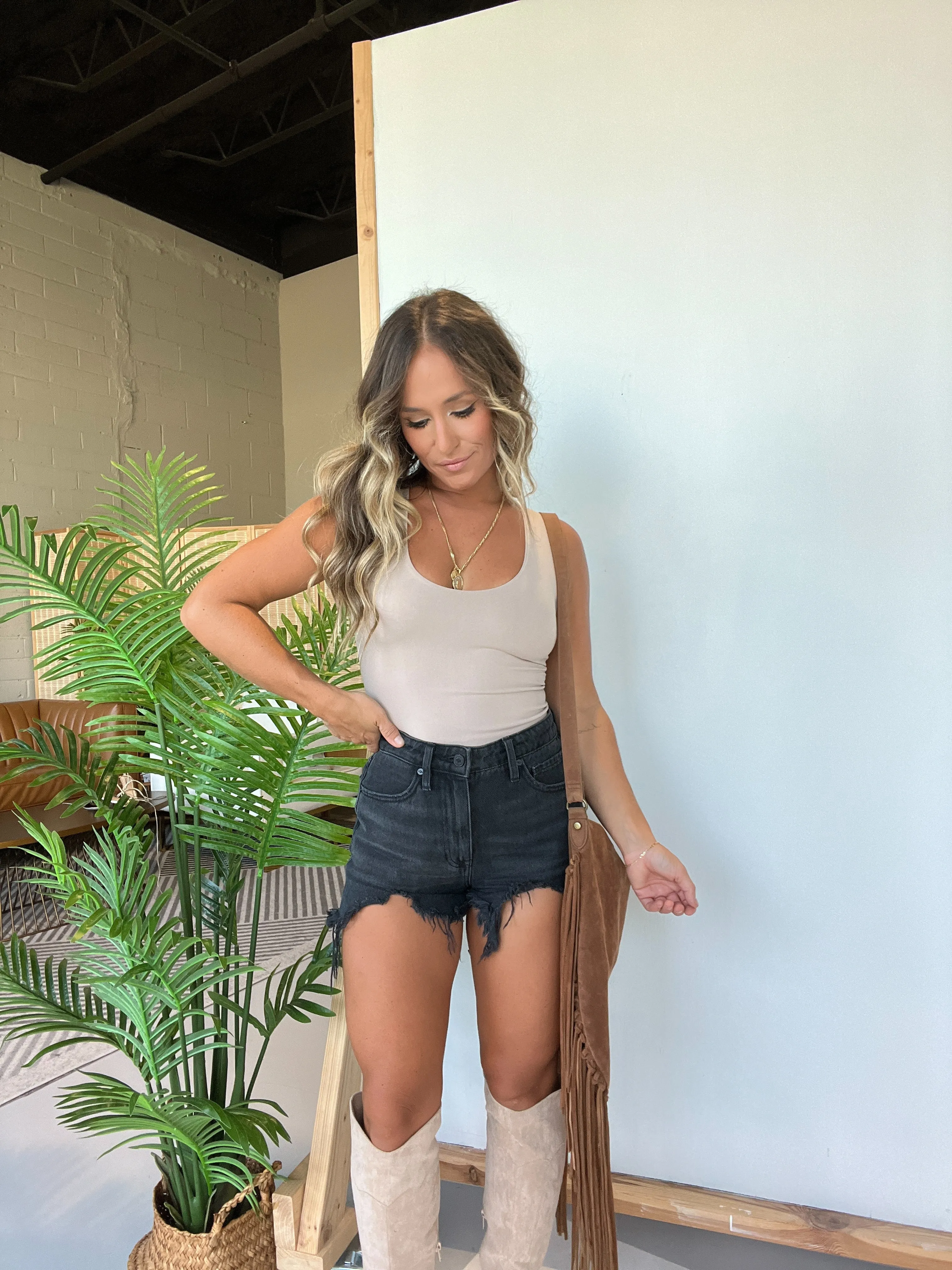 Takes Two Seamless Scoop Tank Light Taupe sold by Chic by Ally B product image thumbnail 4