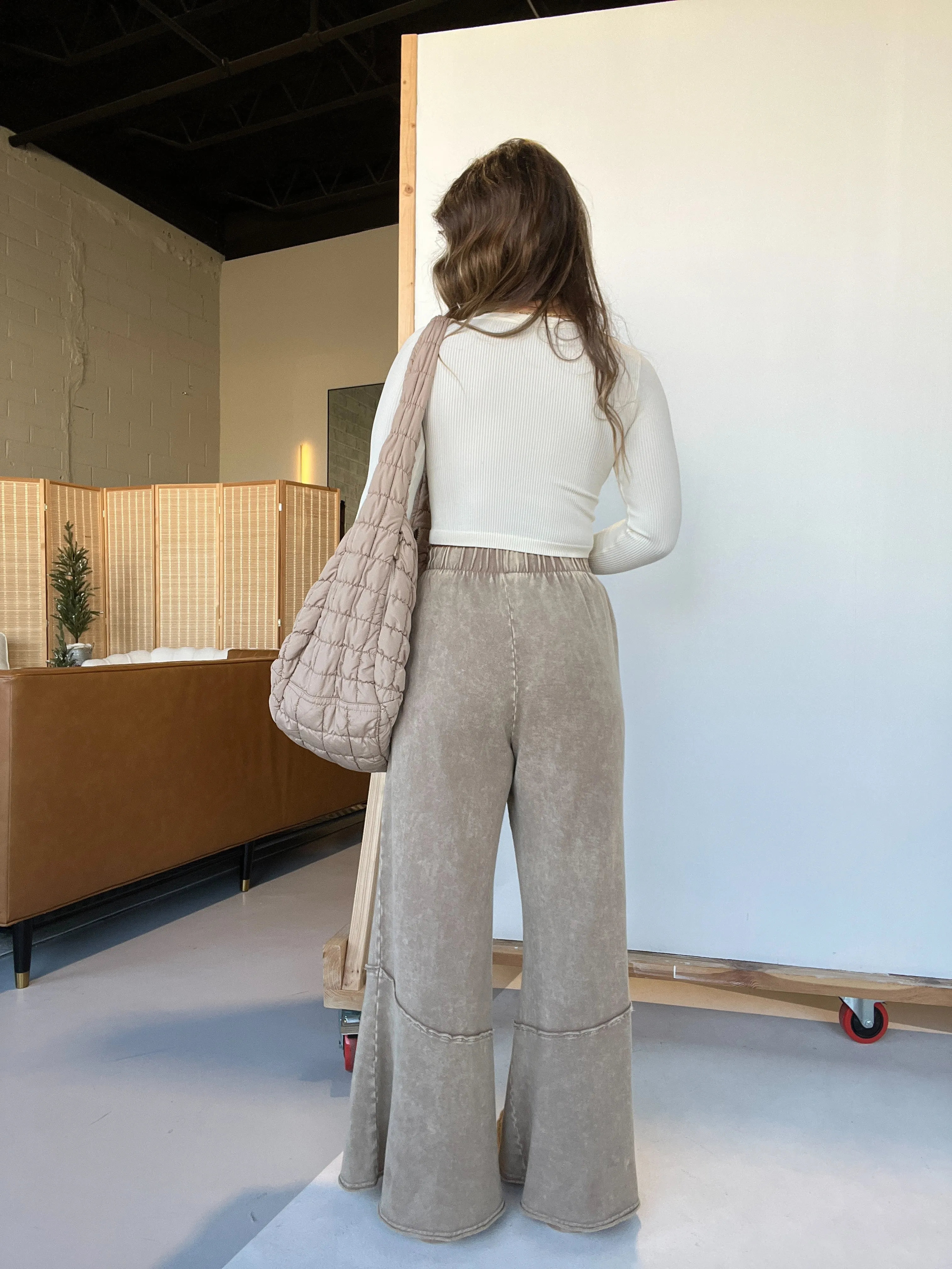 Mellow Morning Boho Lounge Pants Toast sold by Chic by Ally B product image thumbnail 3