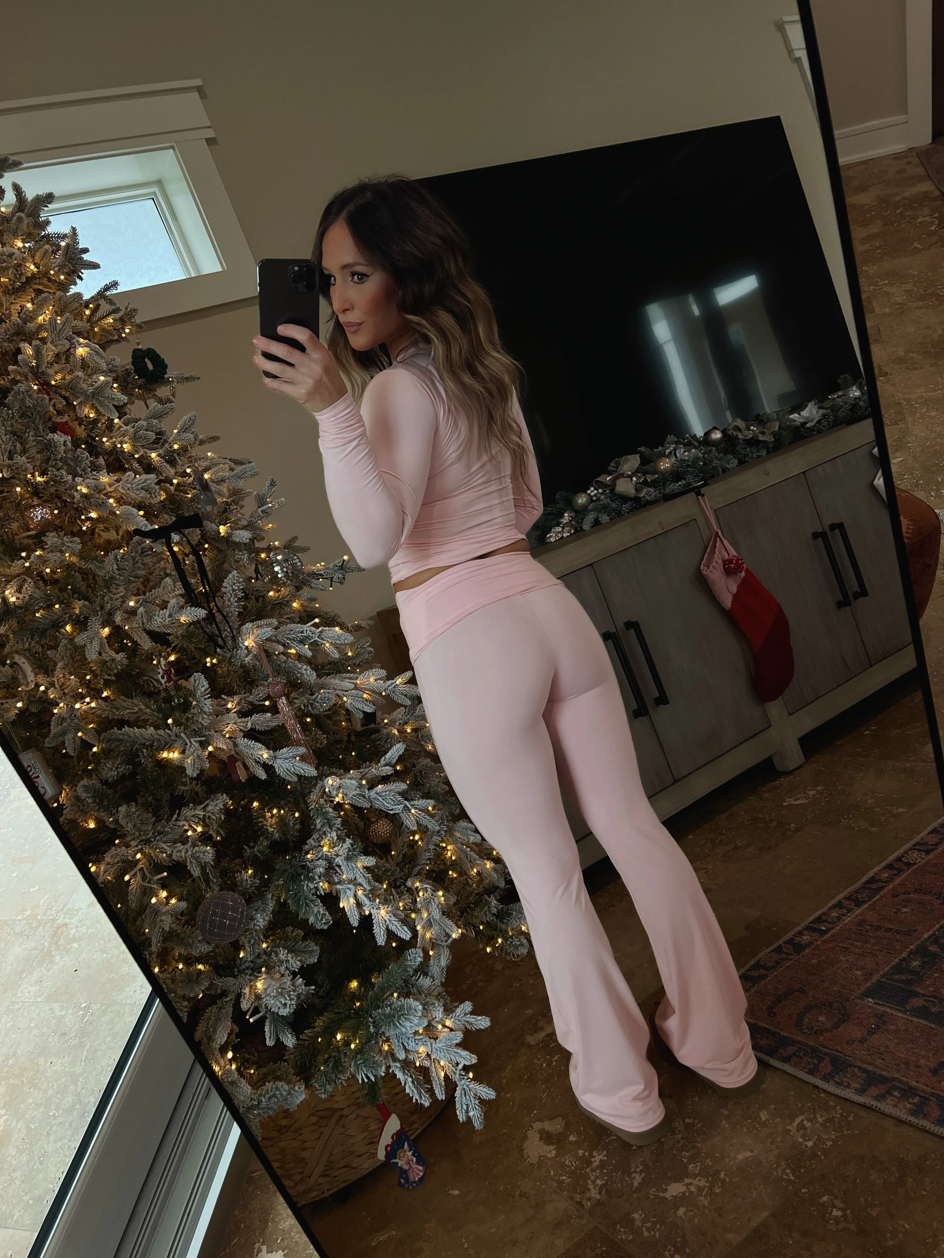 Early 2000's Fitted Long Sleeve Top Pink sold by Chic by Ally B product image thumbnail 4