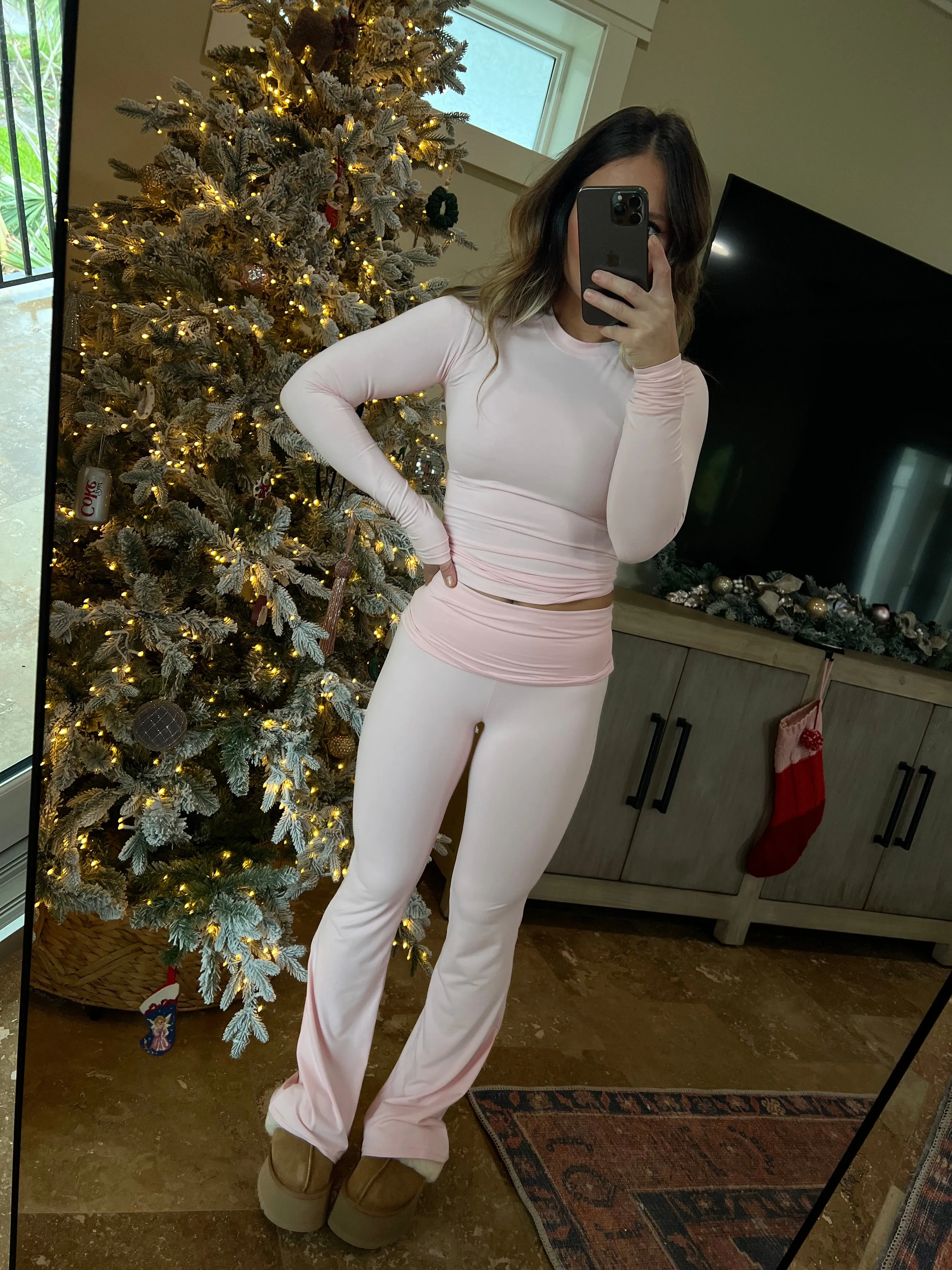 Early 2000’s Foldover Flares Pink sold by Chic by Ally B product image thumbnail 4