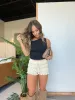 Little Beaux Ruffle Shorts Cream sold by Chic by Ally B