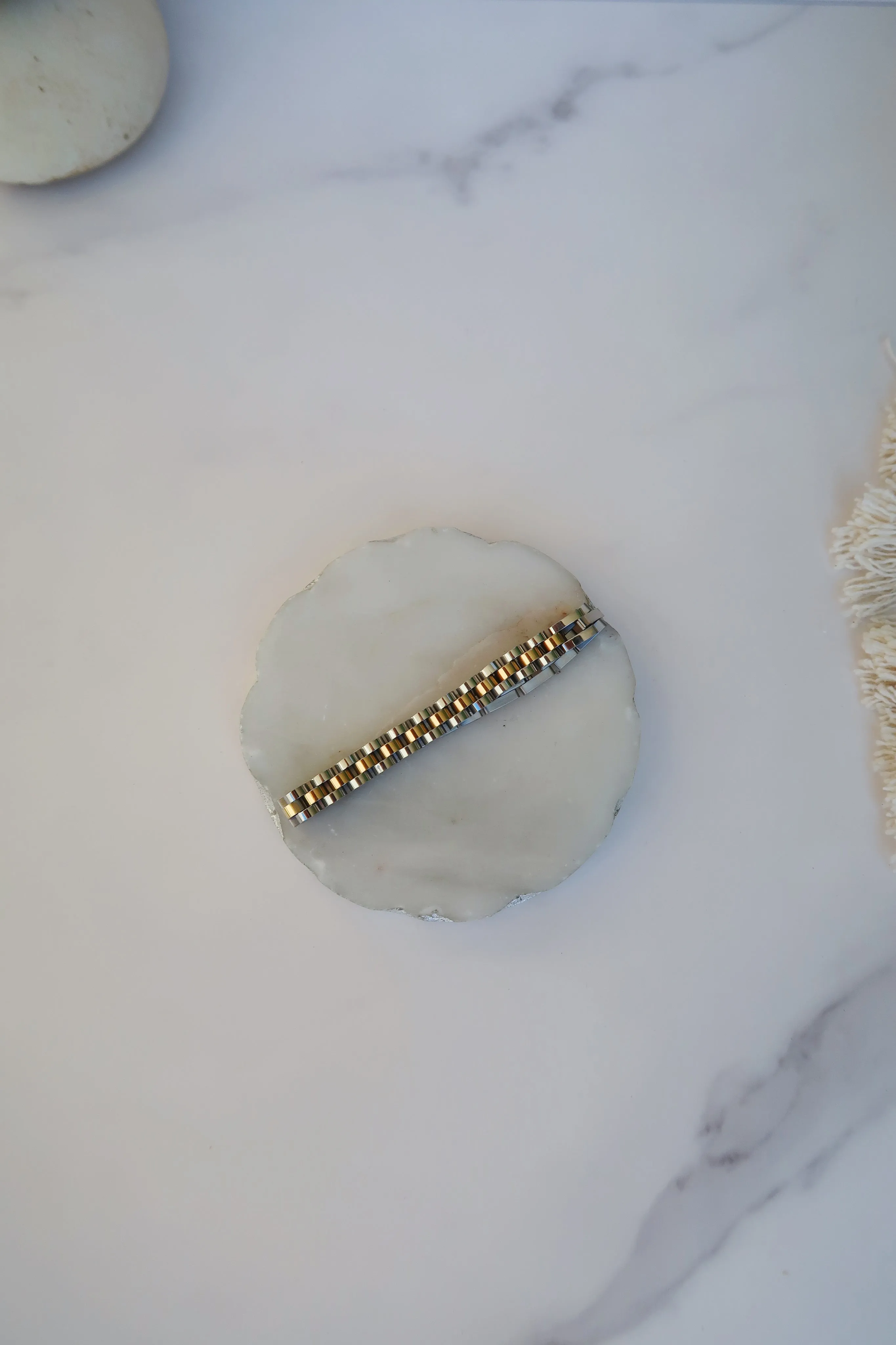 Lexa Two Tones Watch Band Bracelet sold by Chic by Ally B product image thumbnail 4