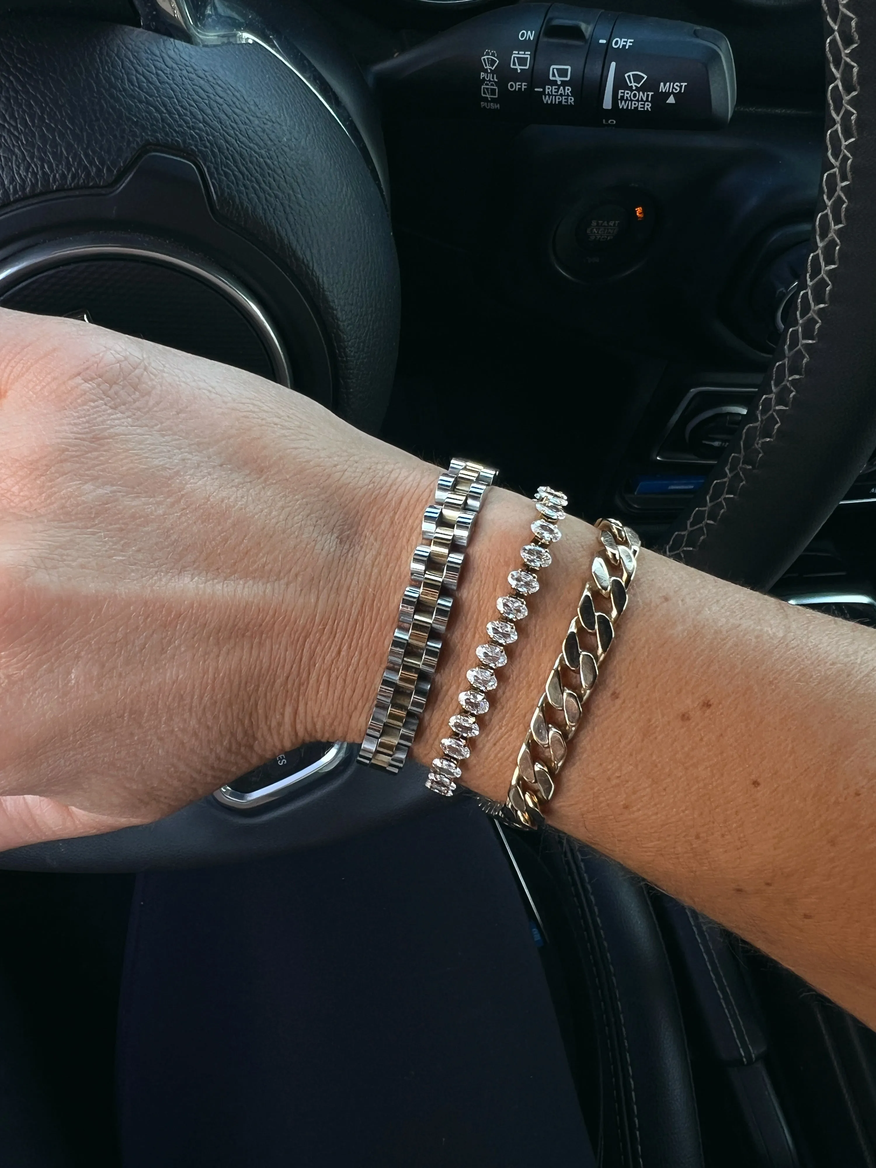 Lexa Two Tones Watch Band Bracelet sold by Chic by Ally B