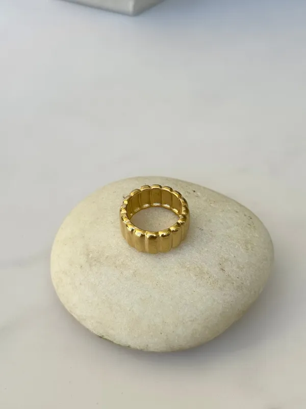 Kyle Band Ring 18K Gold sold by Chic by Ally B