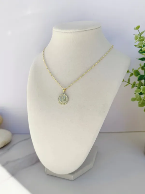 Emperor Coin 18K Gold Necklace 16" sold by Chic by Ally B