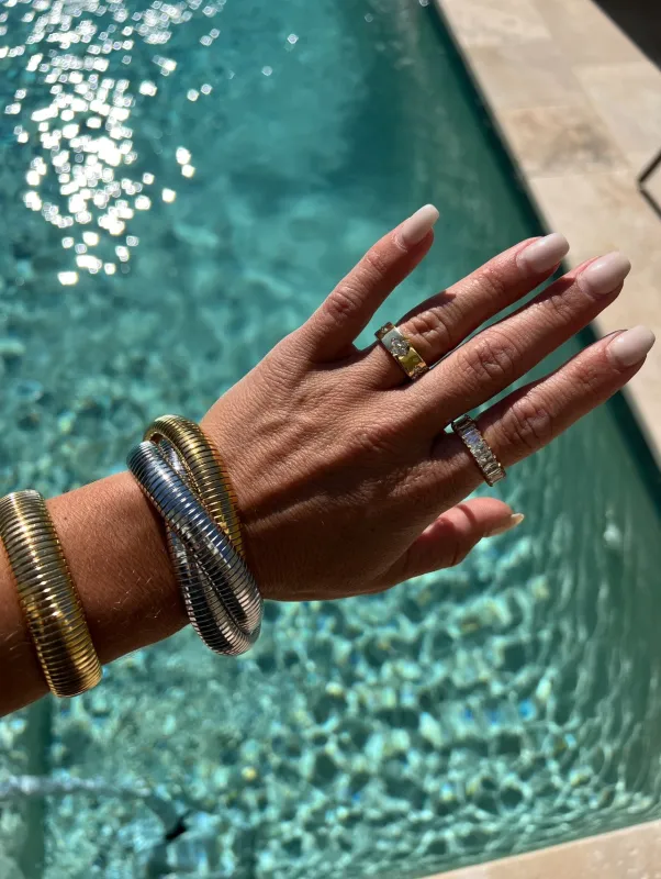 Fallon Clover 18K Gold Ring sold by Chic by Ally B