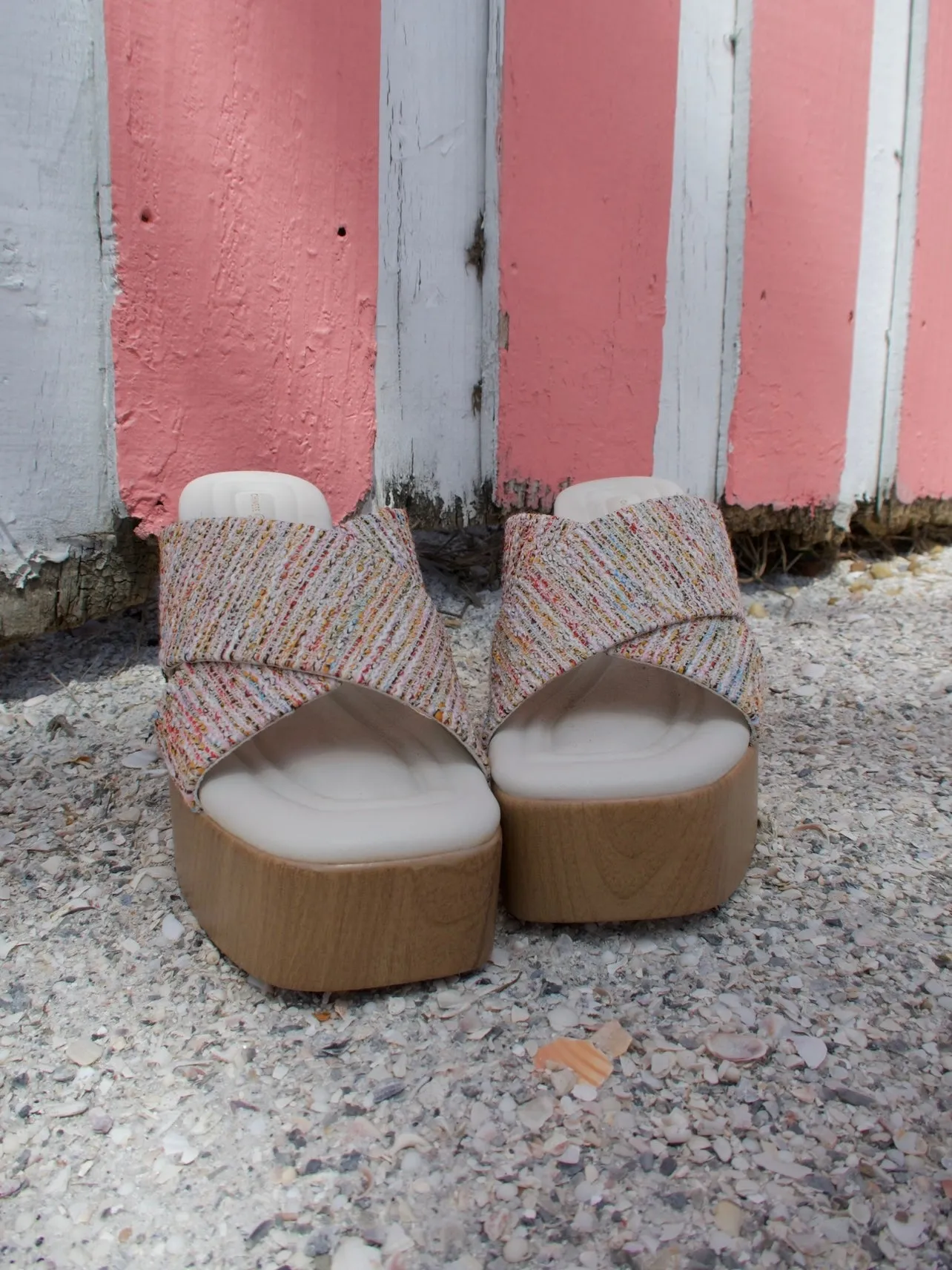 Arling Platform Wedges Multi sold by Chic by Ally B product image thumbnail 2