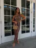Leo Couture Mesh Maxi Dress sold by Chic by Ally B