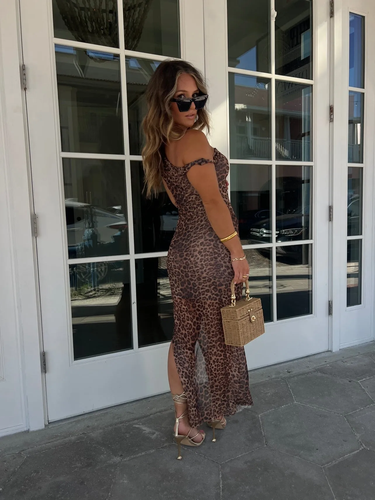 Leo Couture Mesh Maxi Dress sold by Chic by Ally B product image thumbnail 4