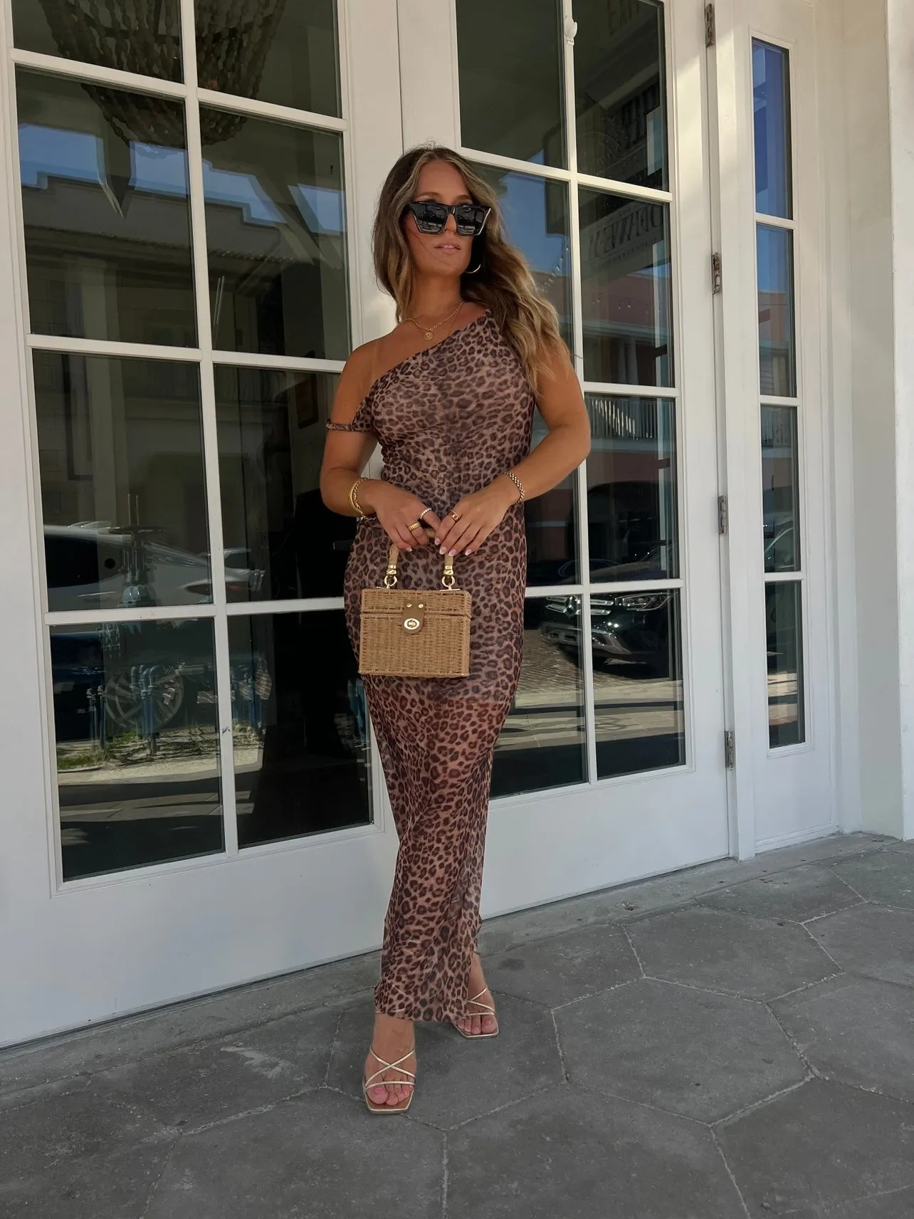 Leo Couture Mesh Maxi Dress sold by Chic by Ally B