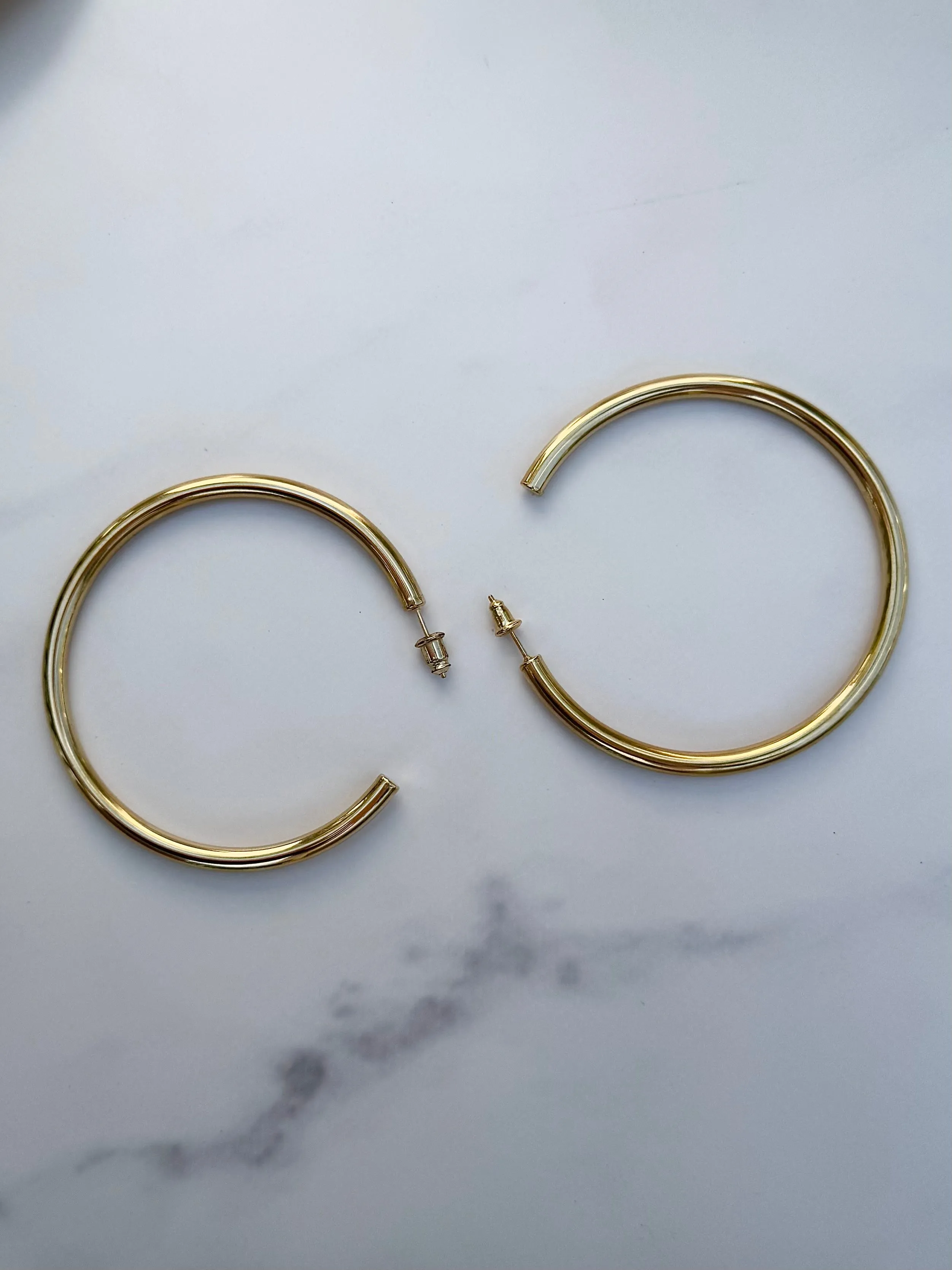 Clara Hoop Earrings Gold sold by Chic by Ally B product image thumbnail 4