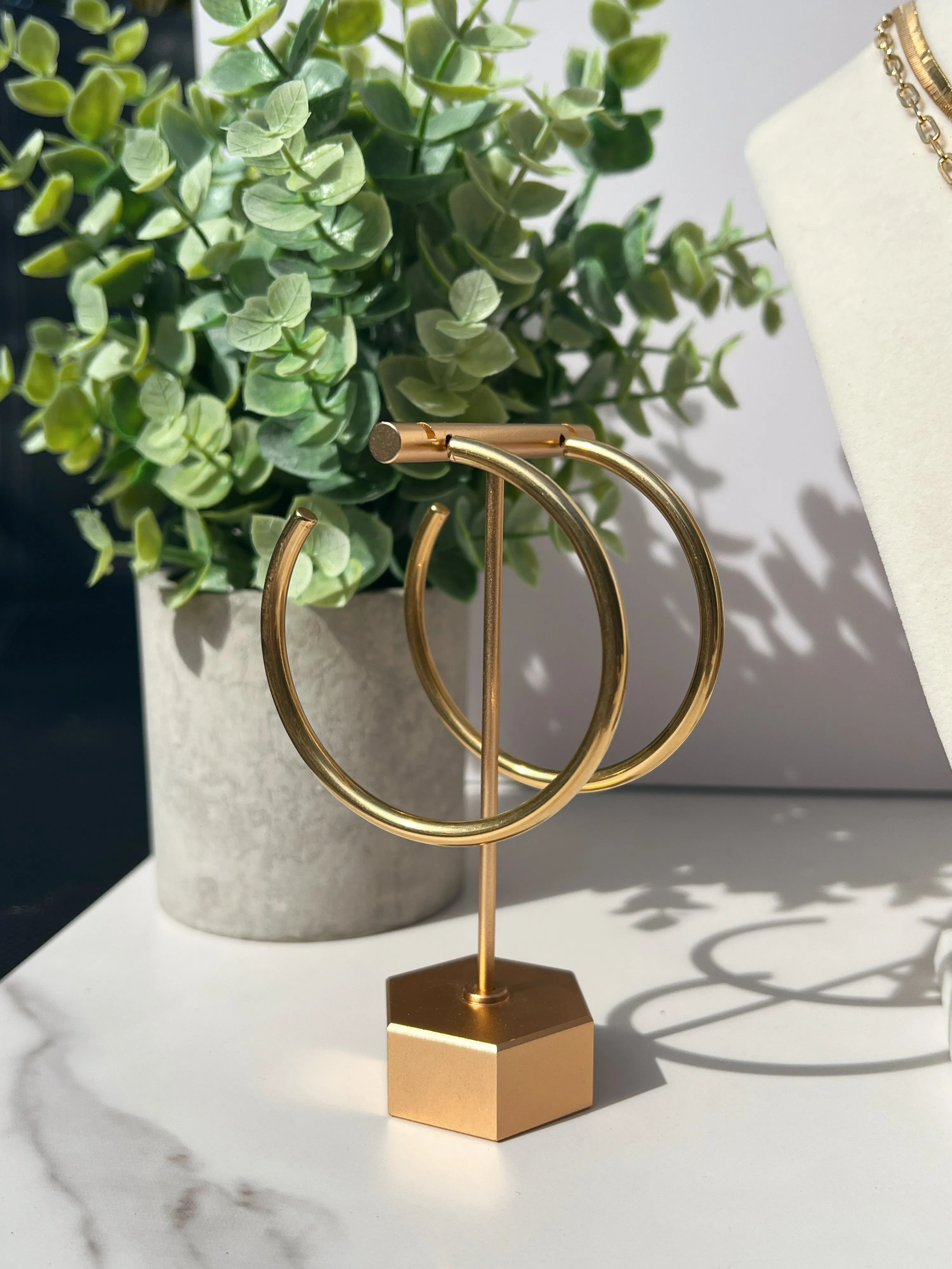 Clara Hoop Earrings Gold sold by Chic by Ally B