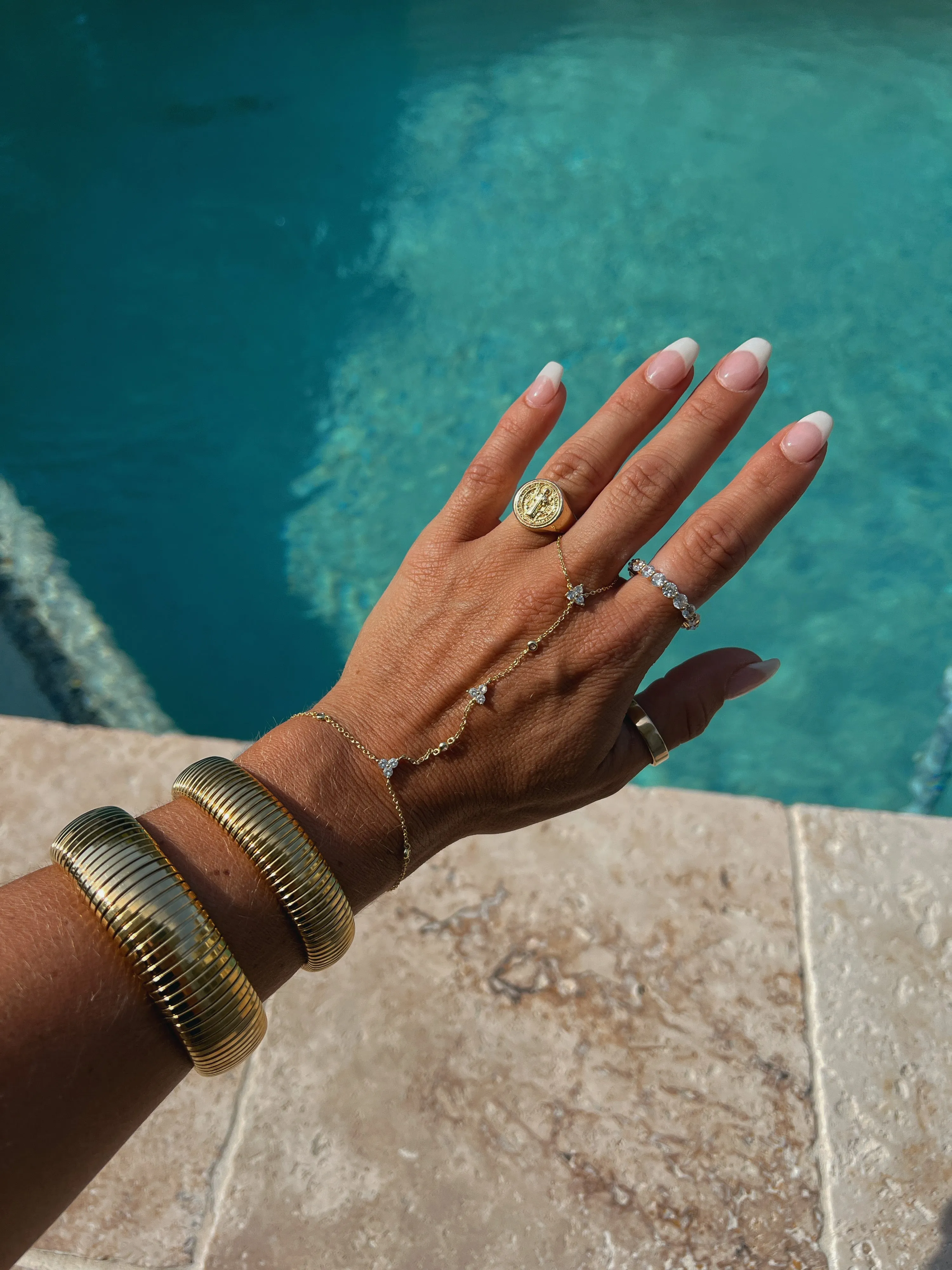 Veronica Bracelet Gold 20mm sold by Chic by Ally B product image thumbnail 4