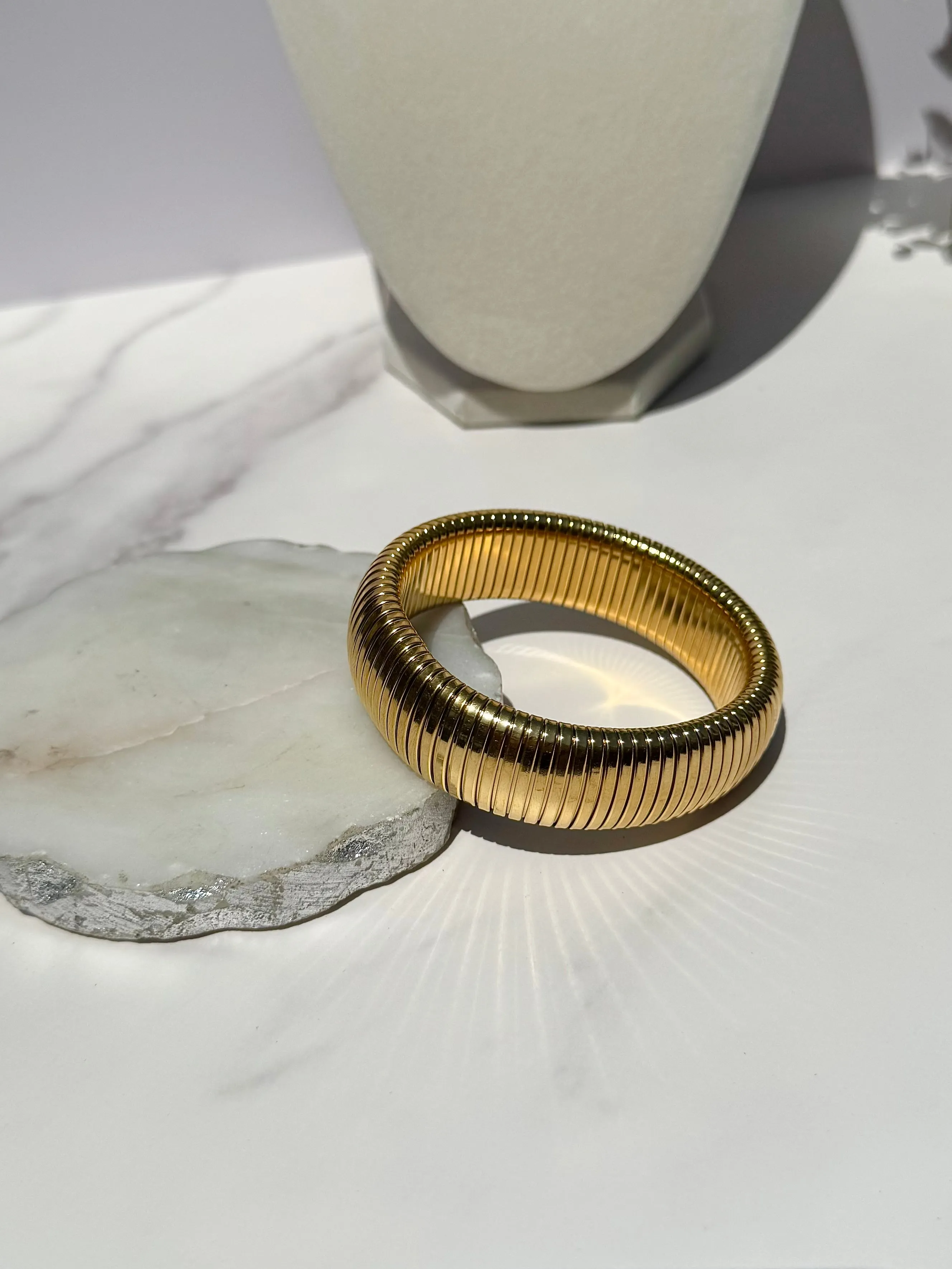 Veronica Bracelet Gold 20mm sold by Chic by Ally B product image thumbnail 2