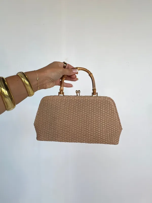 Lucy Straw Handbag Natural sold by Chic by Ally B
