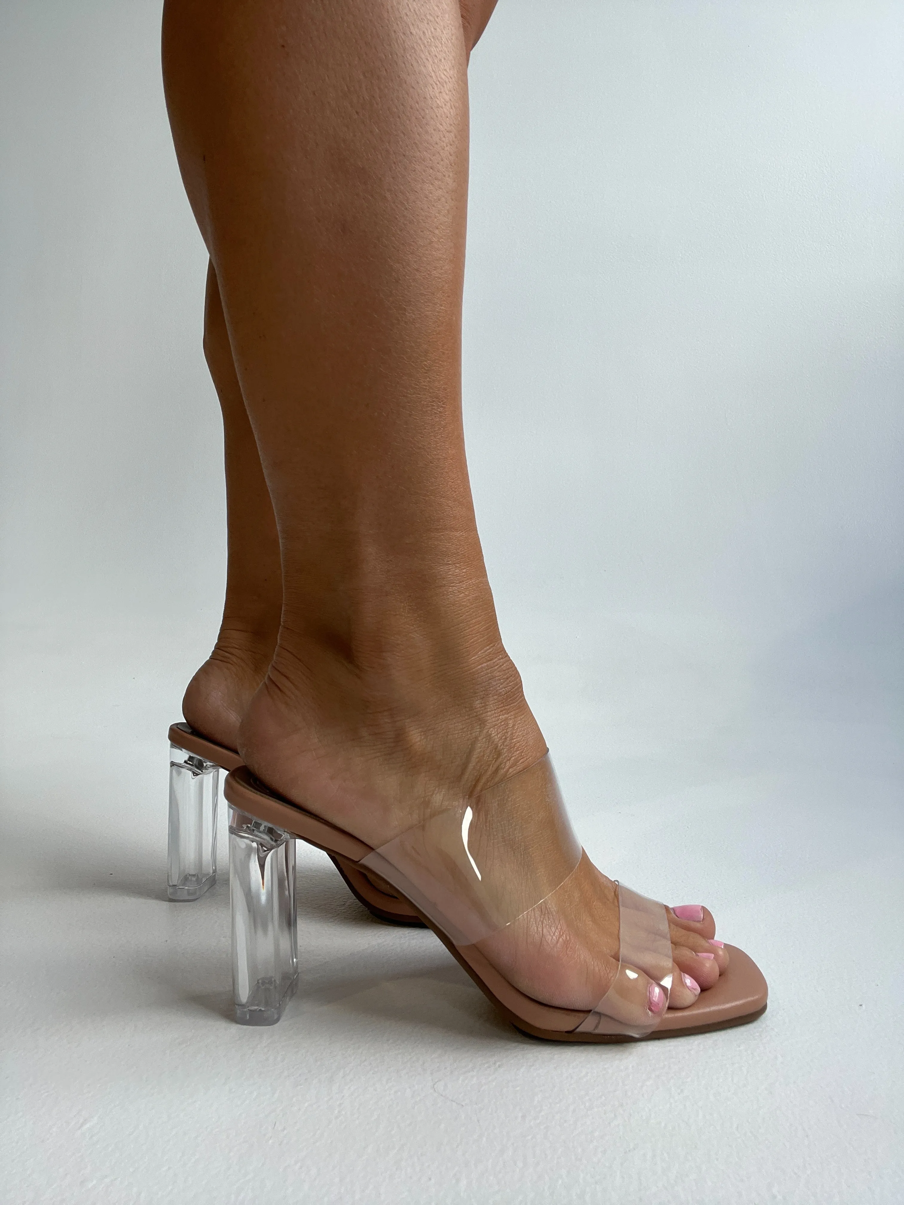 Selma Double Strap Heels Nude sold by Chic by Ally B product image thumbnail 3