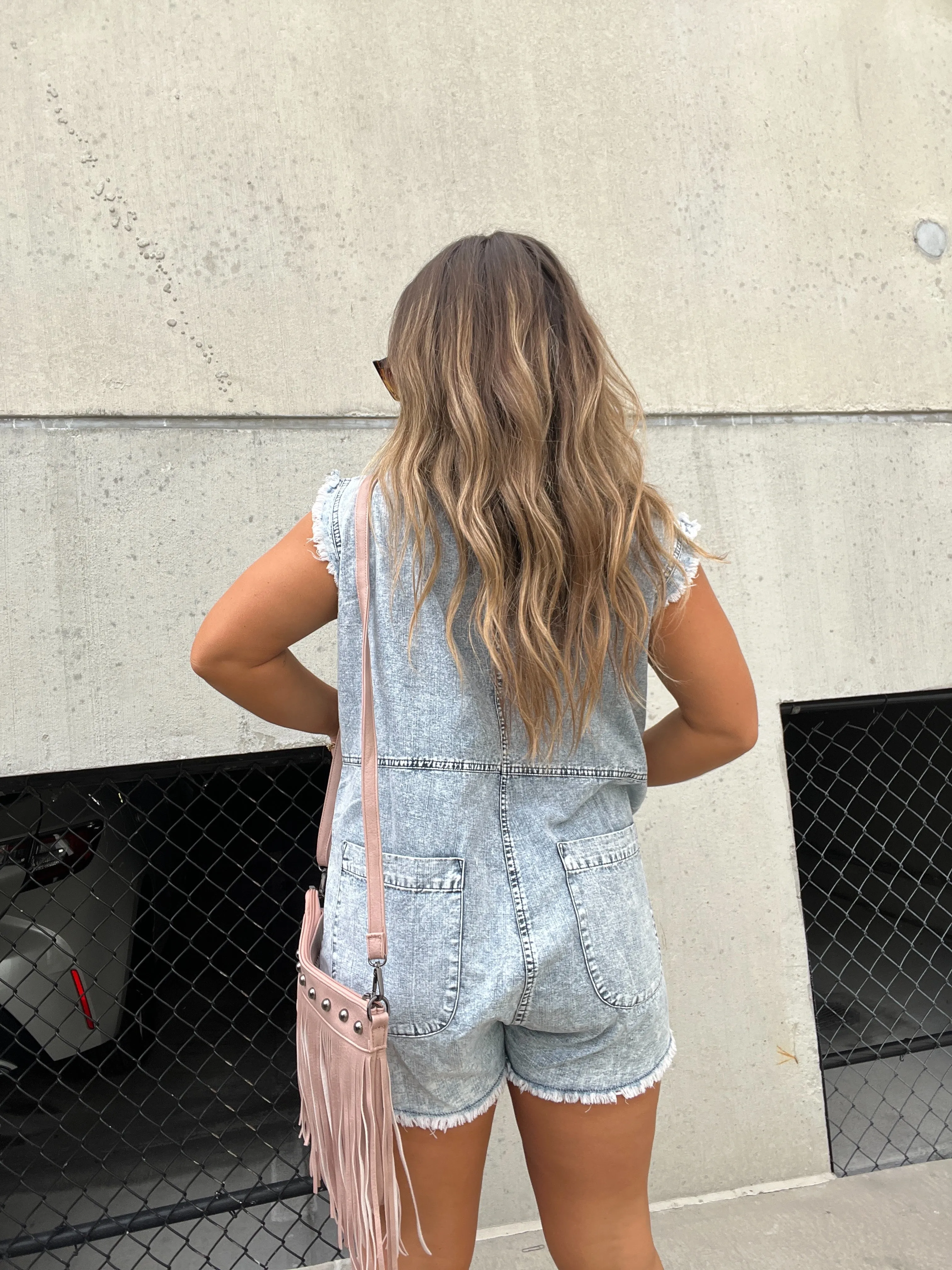 DELANEY DENIM ROMPER sold by Chic by Ally B product image thumbnail 3