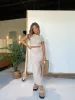 Jolene Ribbed Midi Skirt Set Taupe sold by Chic by Ally B